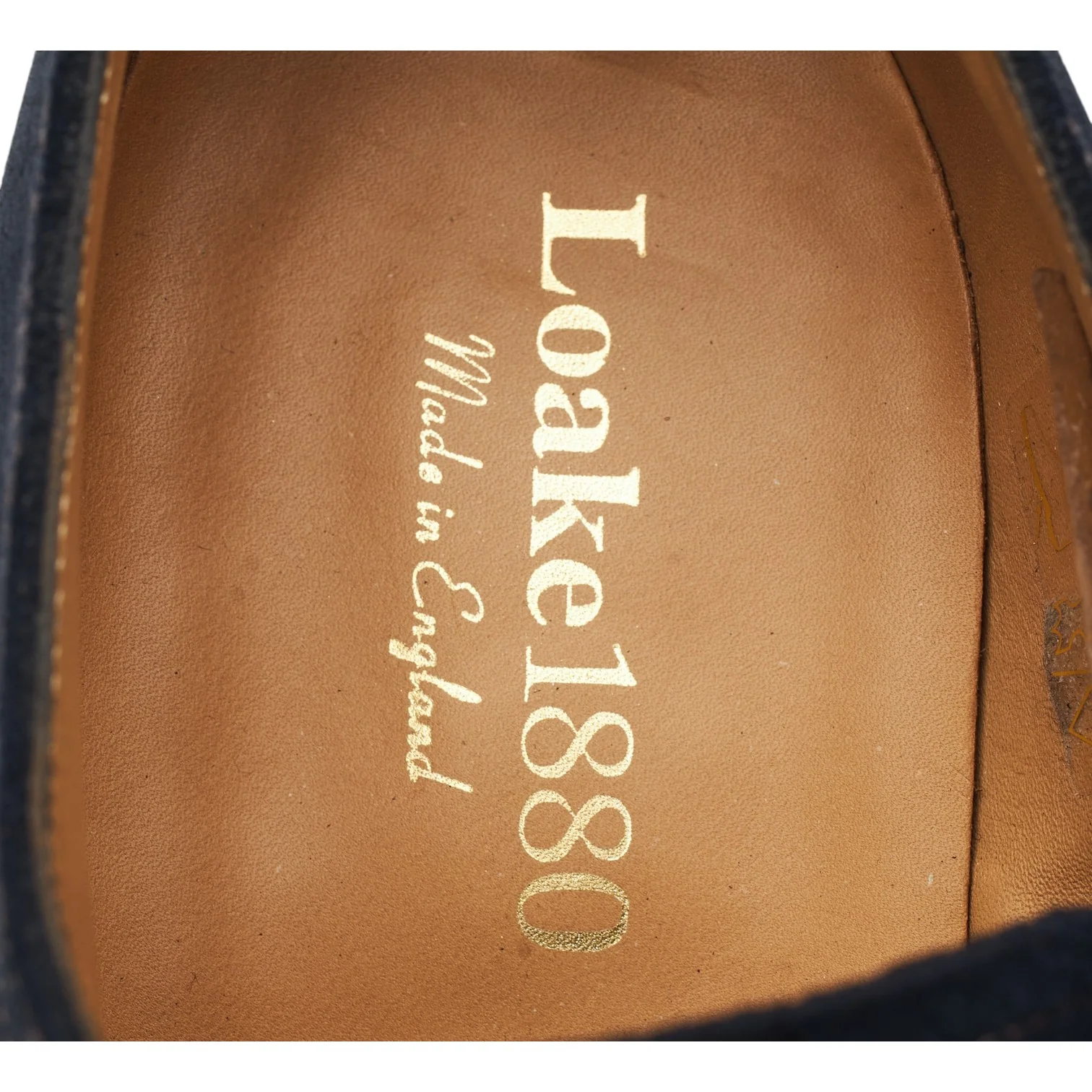 1880 'Ealing' Navy Blue Suede Split Toe Derby UK 8 F - Image 6