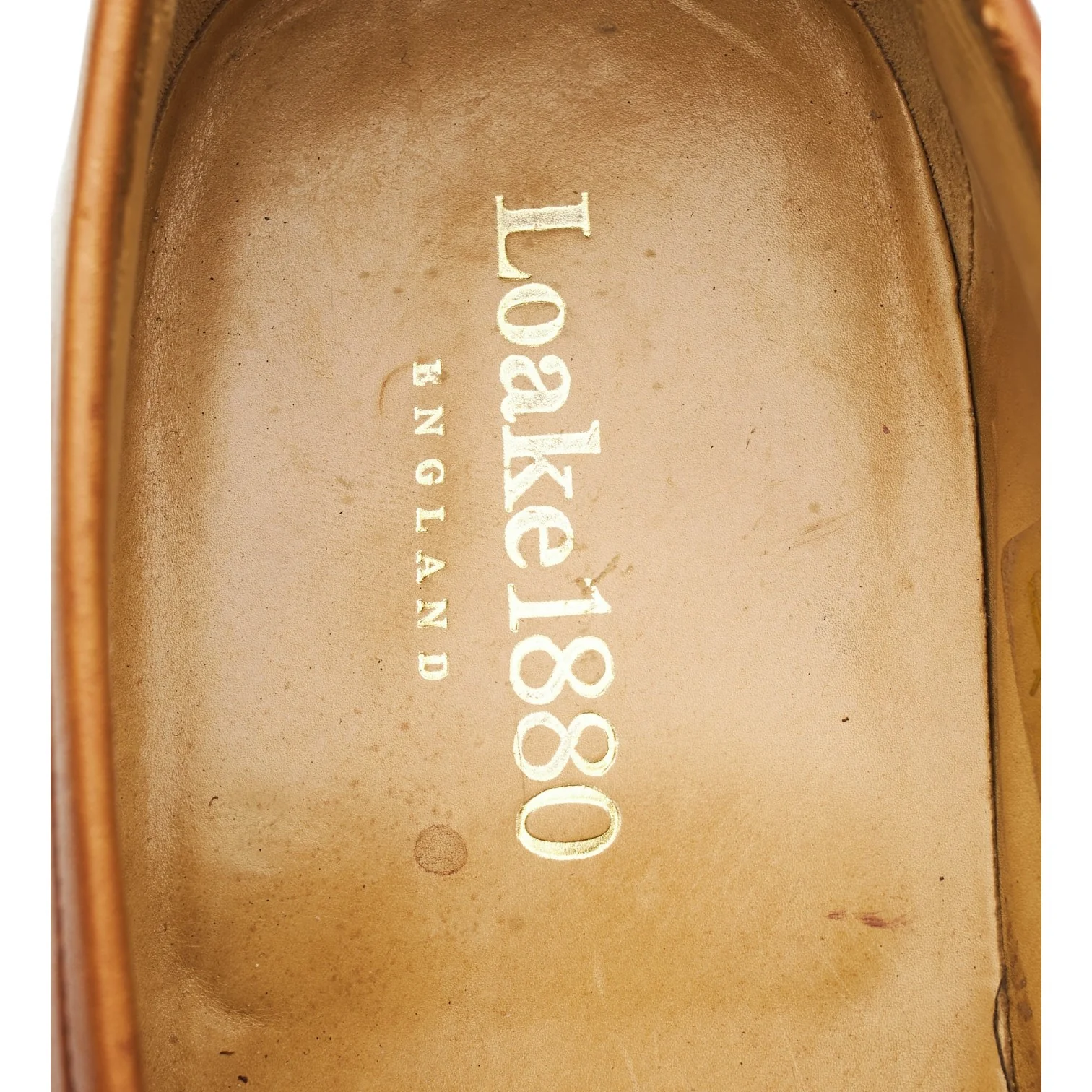 1880 'Ely' Tan Brown Leather Loafers UK 10.5 F - Image 6