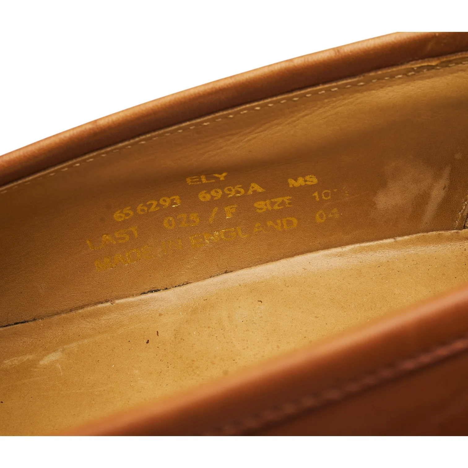 1880 'Ely' Tan Brown Leather Loafers UK 10.5 F - Image 7