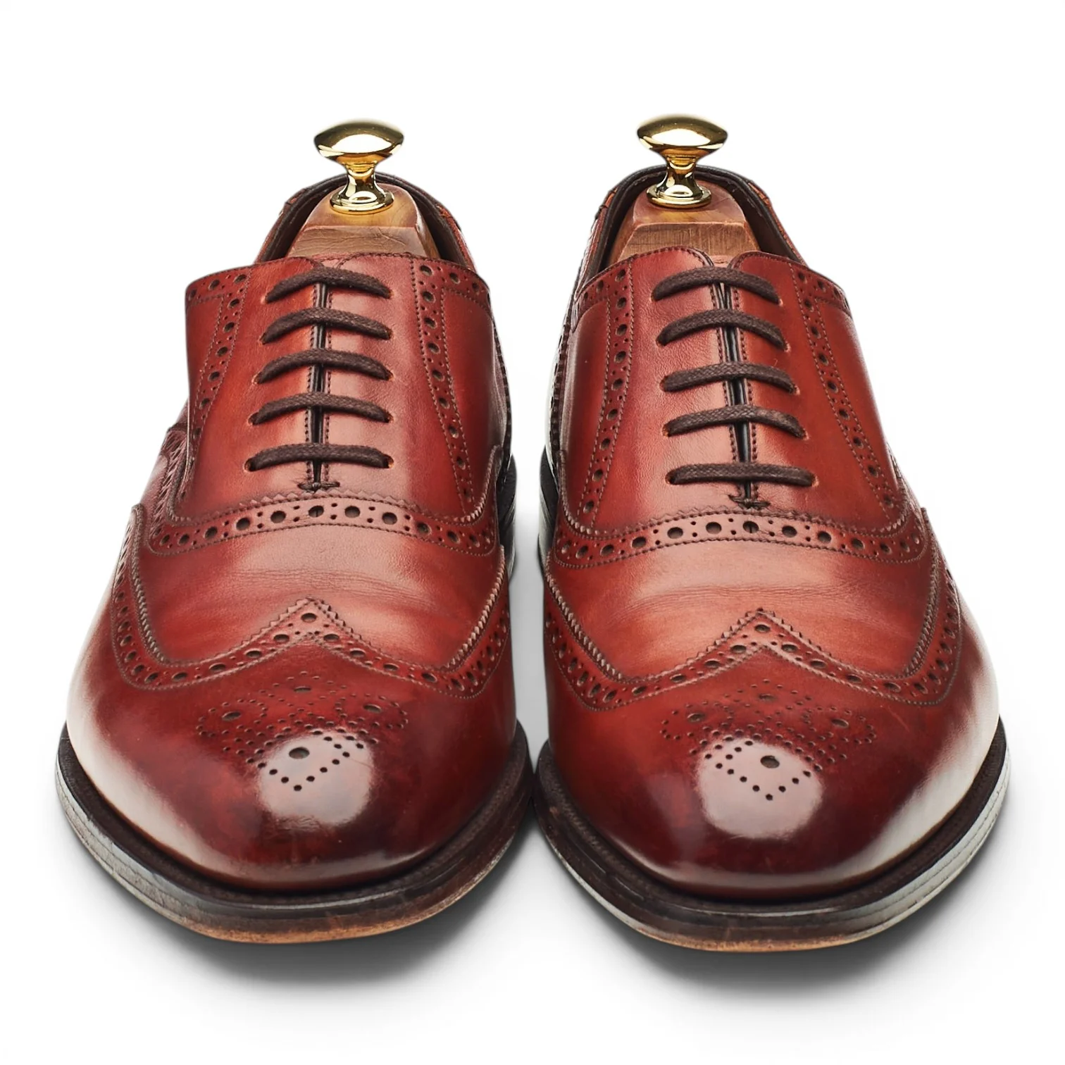 1880 Export Grade 'Torrington' Brown Leather Oxford Brogues UK 8.5 F - Image 2