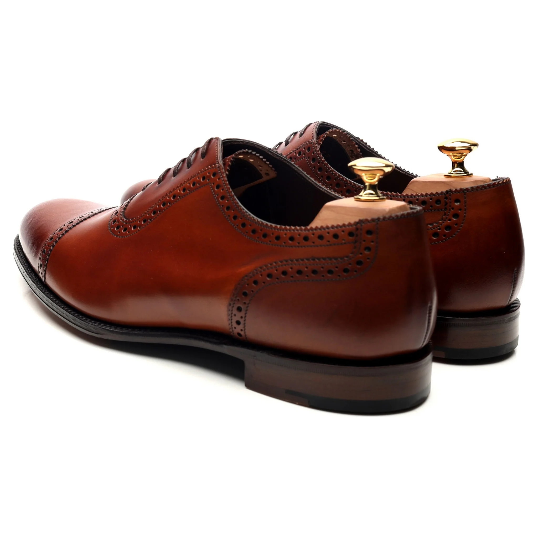 1880 Export Grade 'Trinity' Brown Leather Oxford Brogues UK 10.5 F - Image 3