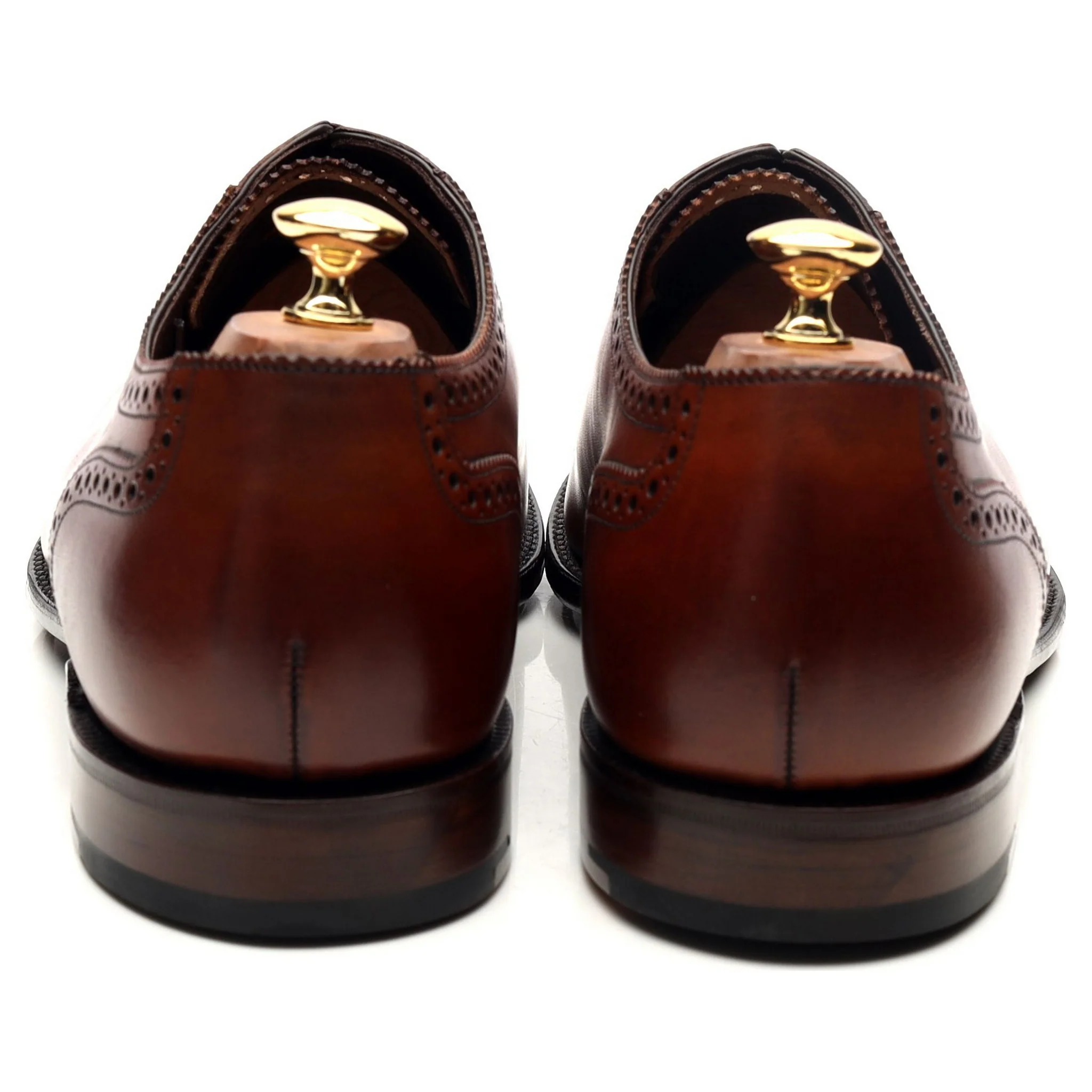 1880 Export Grade 'Trinity' Brown Leather Oxford Brogues UK 10.5 F - Image 4