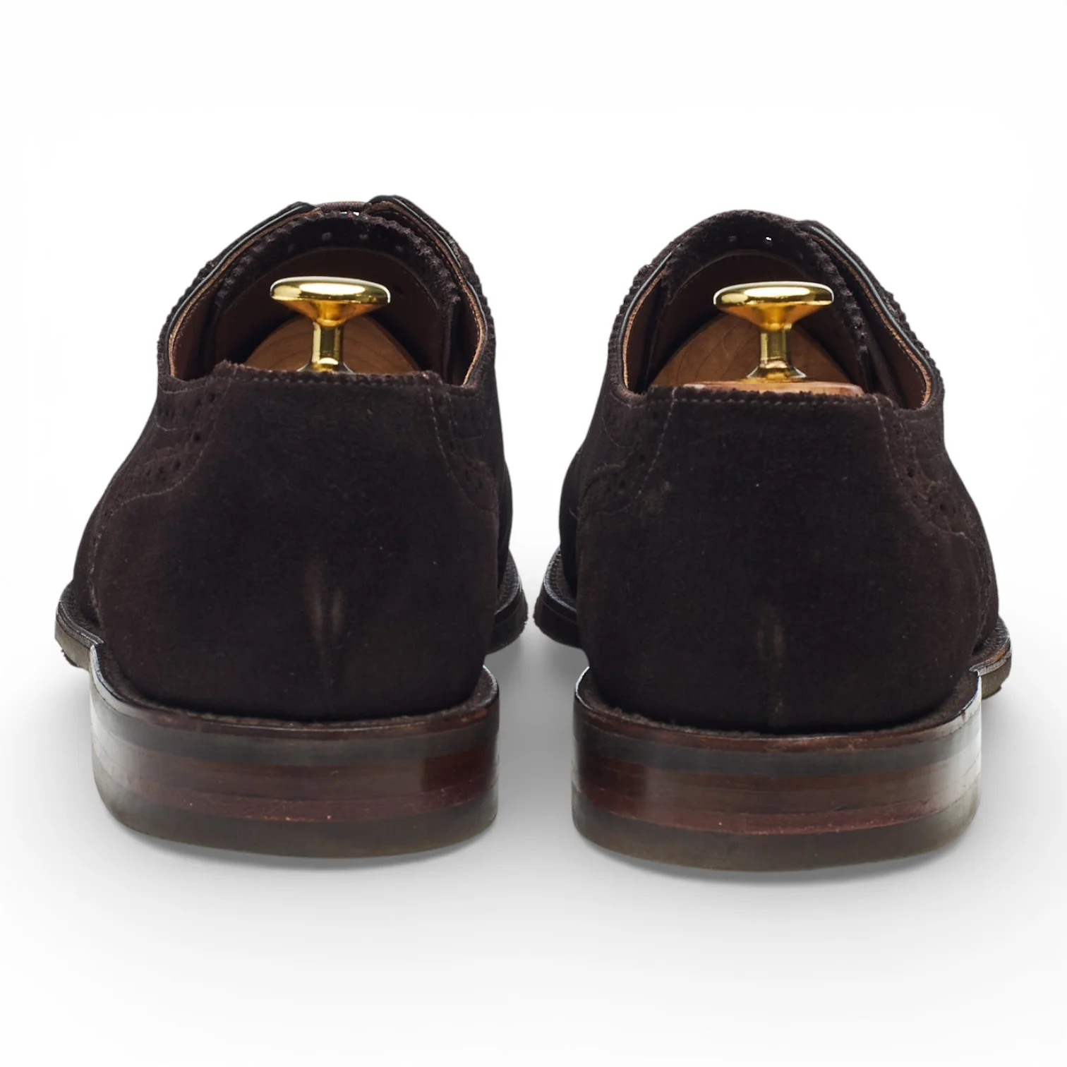 1880 'Fleet' Dark Brown Suede Oxford UK 8 F SUBS - Image 4