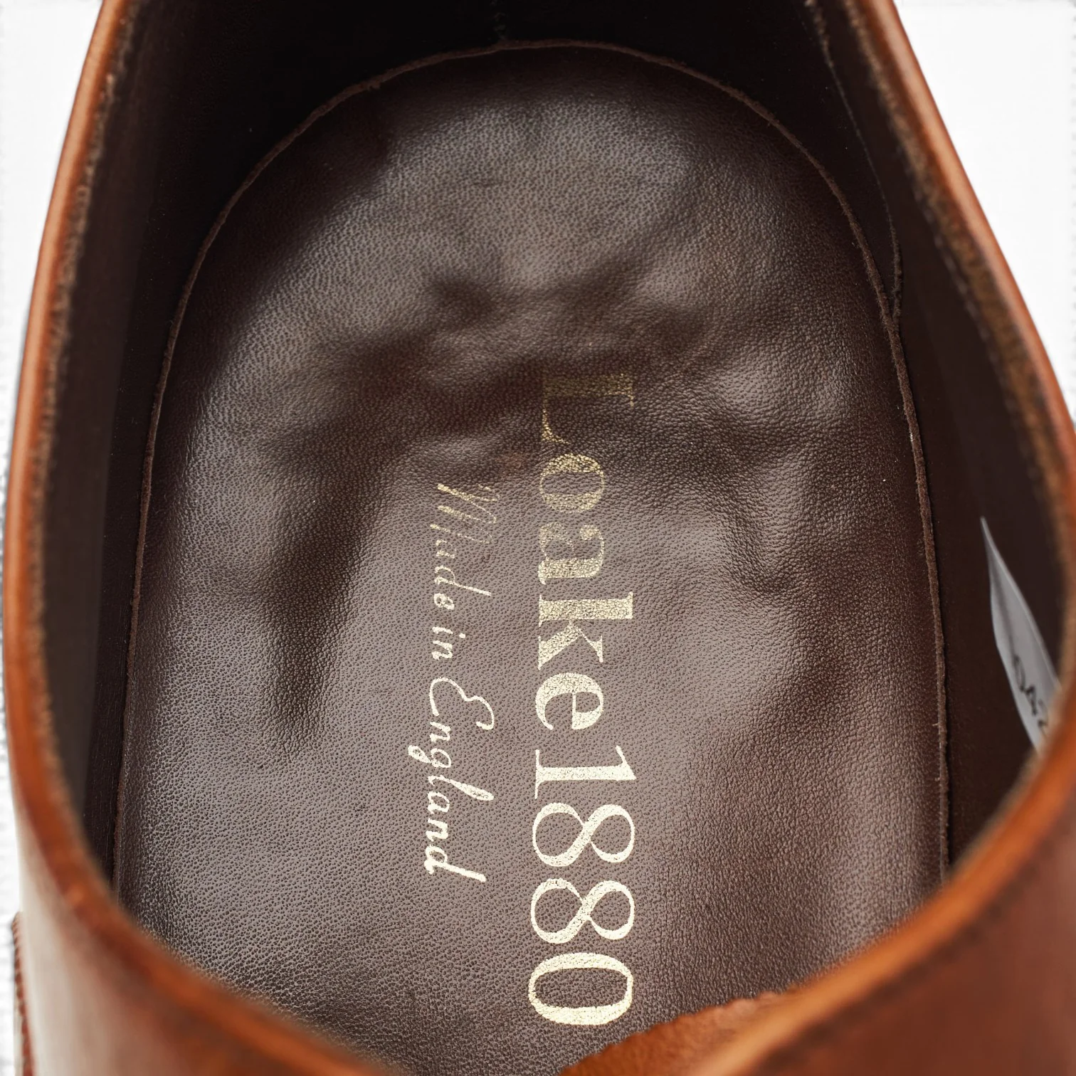 1880 'Heston' Tan Brown Leather Oxford Brogues UK 6.5 F - Image 6