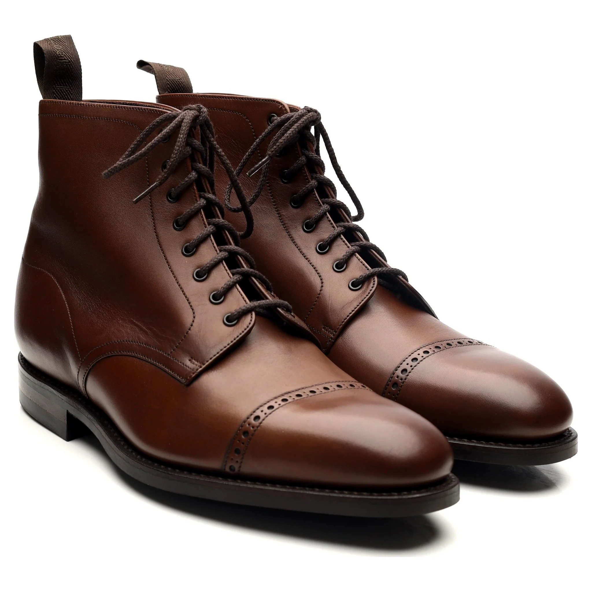 1880 'Hyde' Brown Leather Boots UK 9 F - Image 7