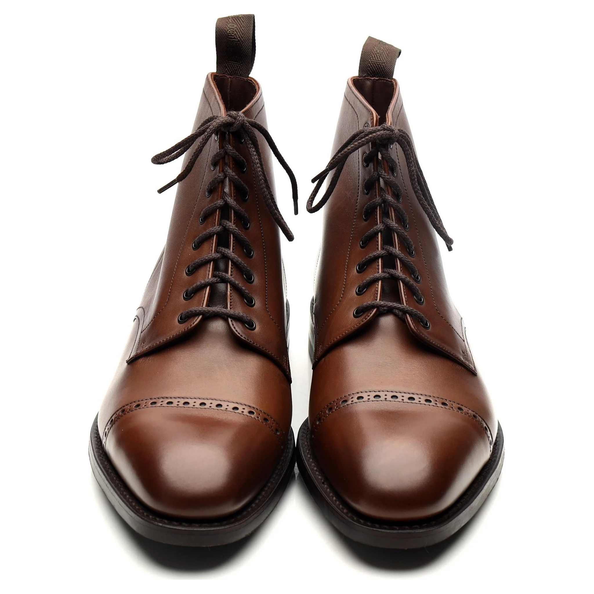 1880 'Hyde' Brown Leather Boots UK 9 F - Image 9