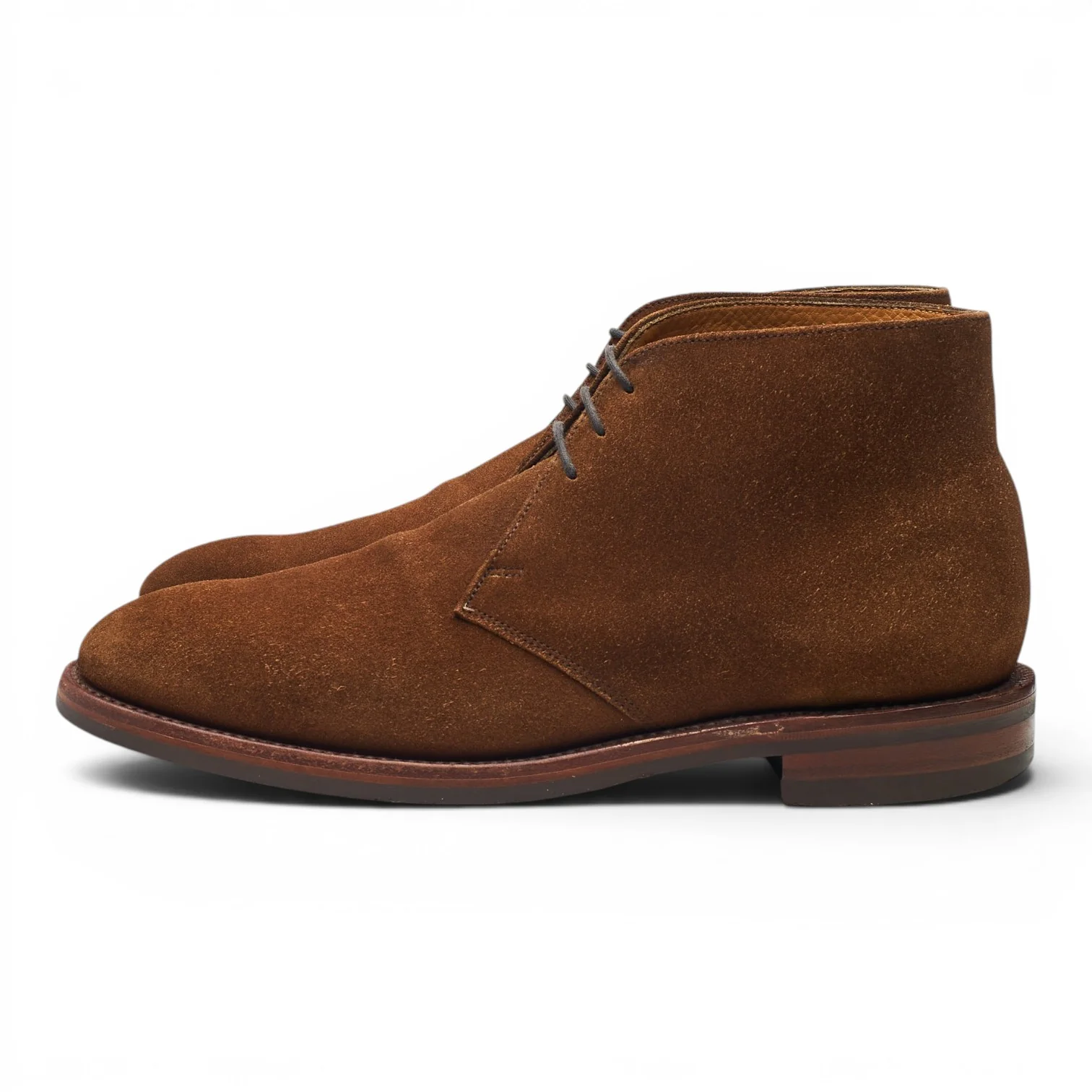 1880 'Kempton' Snuff Brown Suede Chukka Boots UK 8 F - Image 3