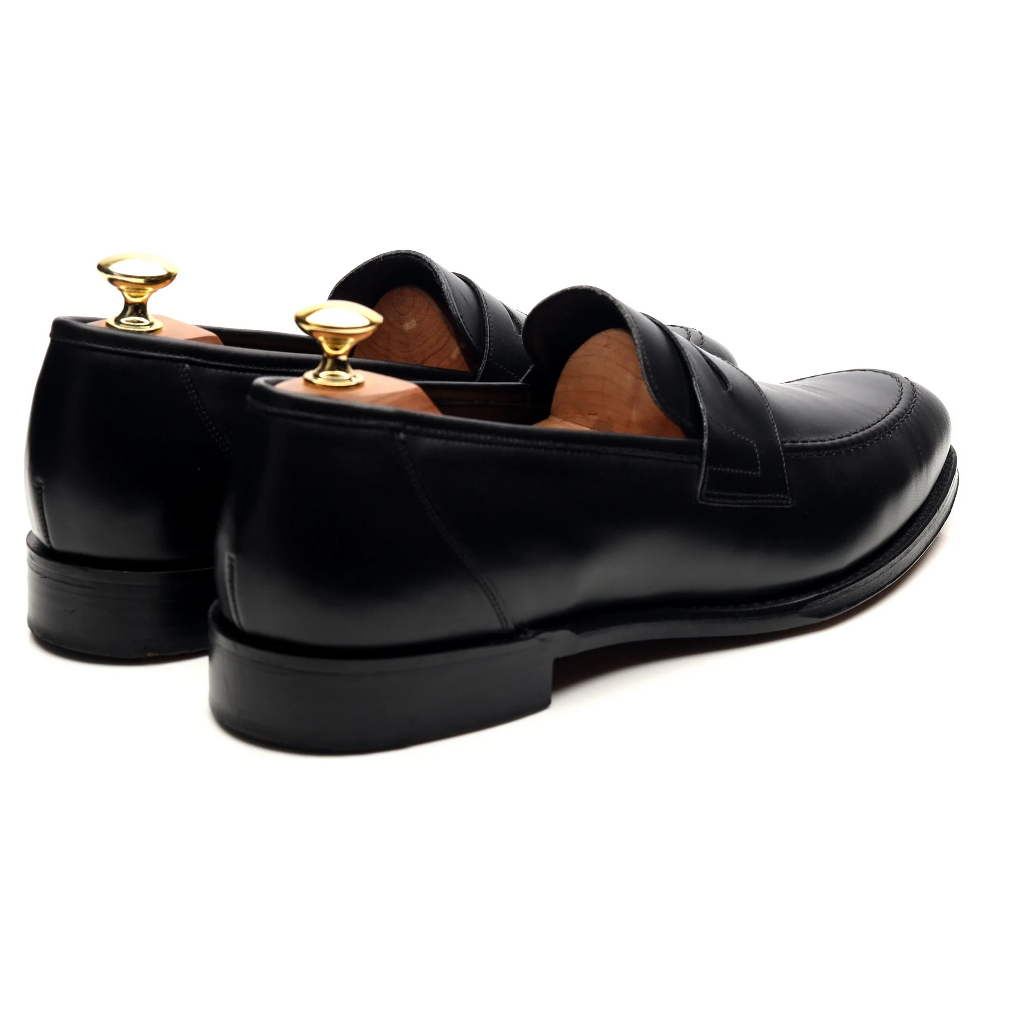 1880 Legacy 'Anson' Black Leather Loafers UK 8.5 F - Image 5