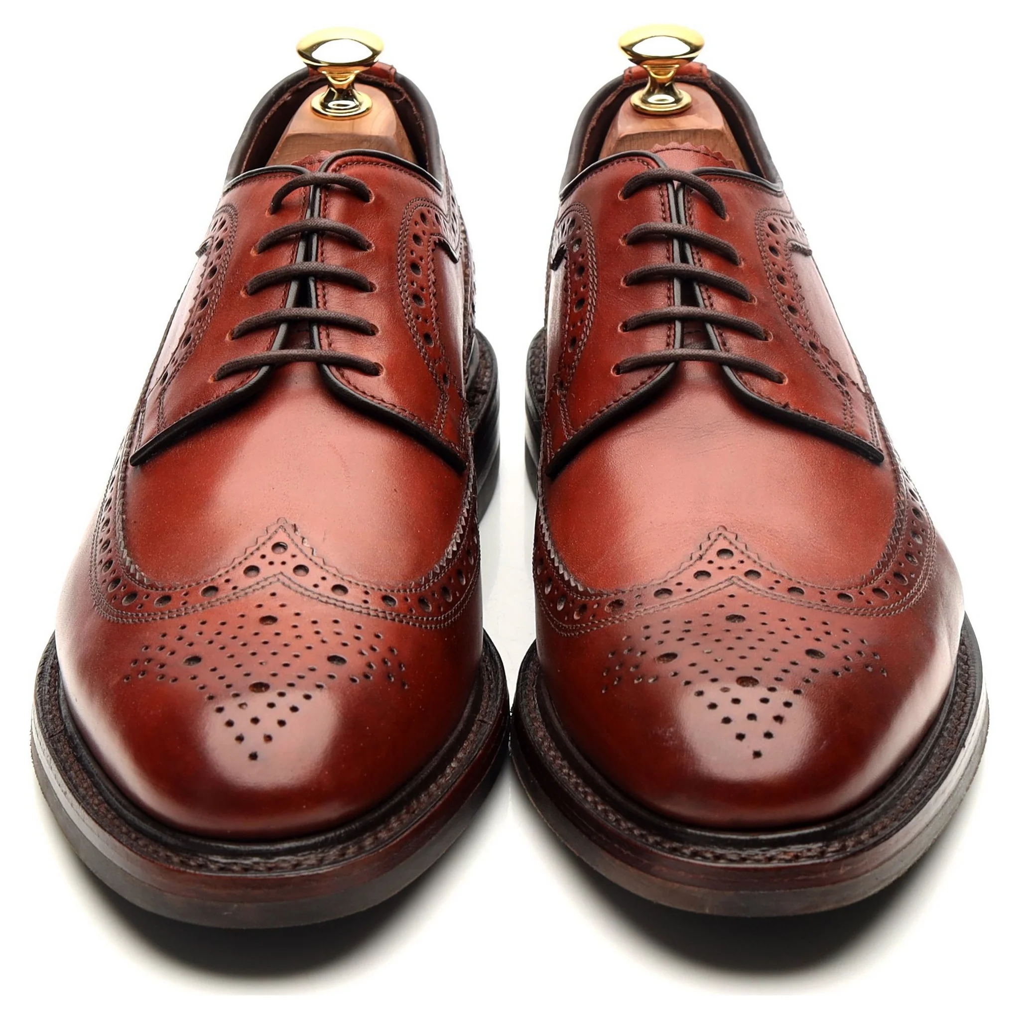 1880 Legacy 'Birkdale' Brown Leather Derby Brogues UK 9 F - Image 9