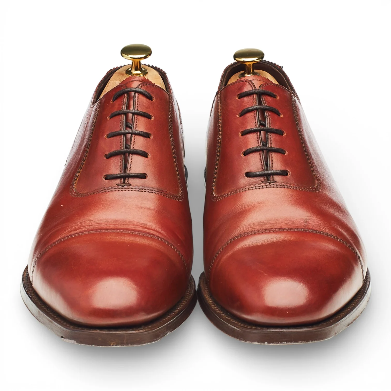 1880 Legacy 'Evans' Conker Brown Leather Oxford UK 10 F - Image 2