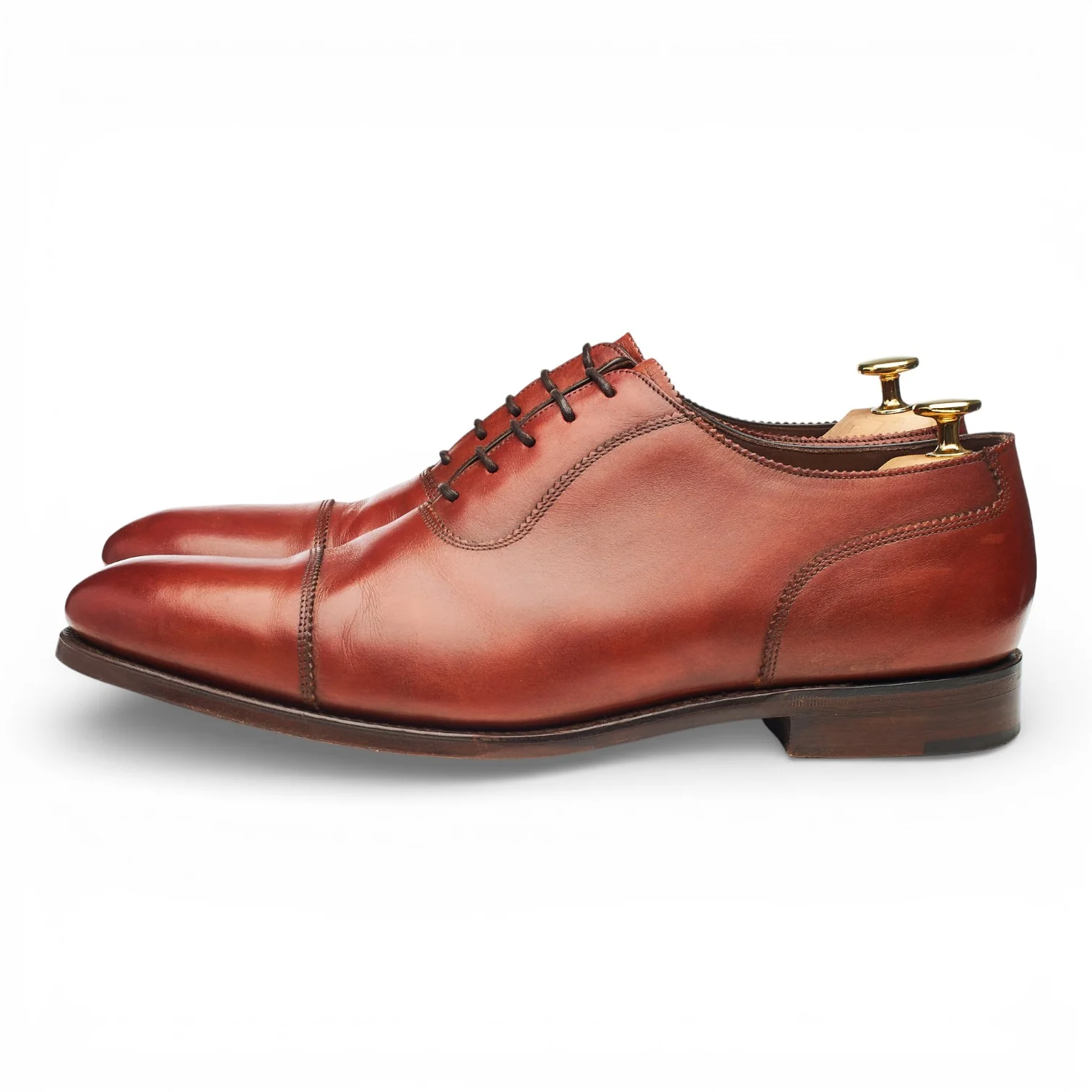 1880 Legacy 'Evans' Conker Brown Leather Oxford UK 10 F - Image 3