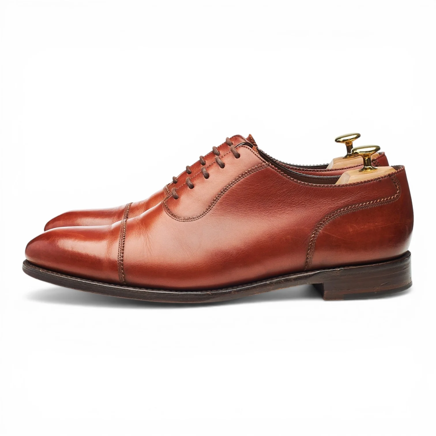 1880 Legacy 'Evans' Conker Brown Leather Oxford UK 8.5 F - Image 3