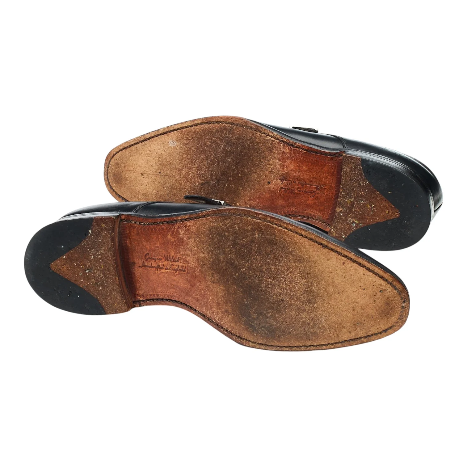 1880 'Medway' Black Leather Monk Strap UK 6.5 F - Image 5