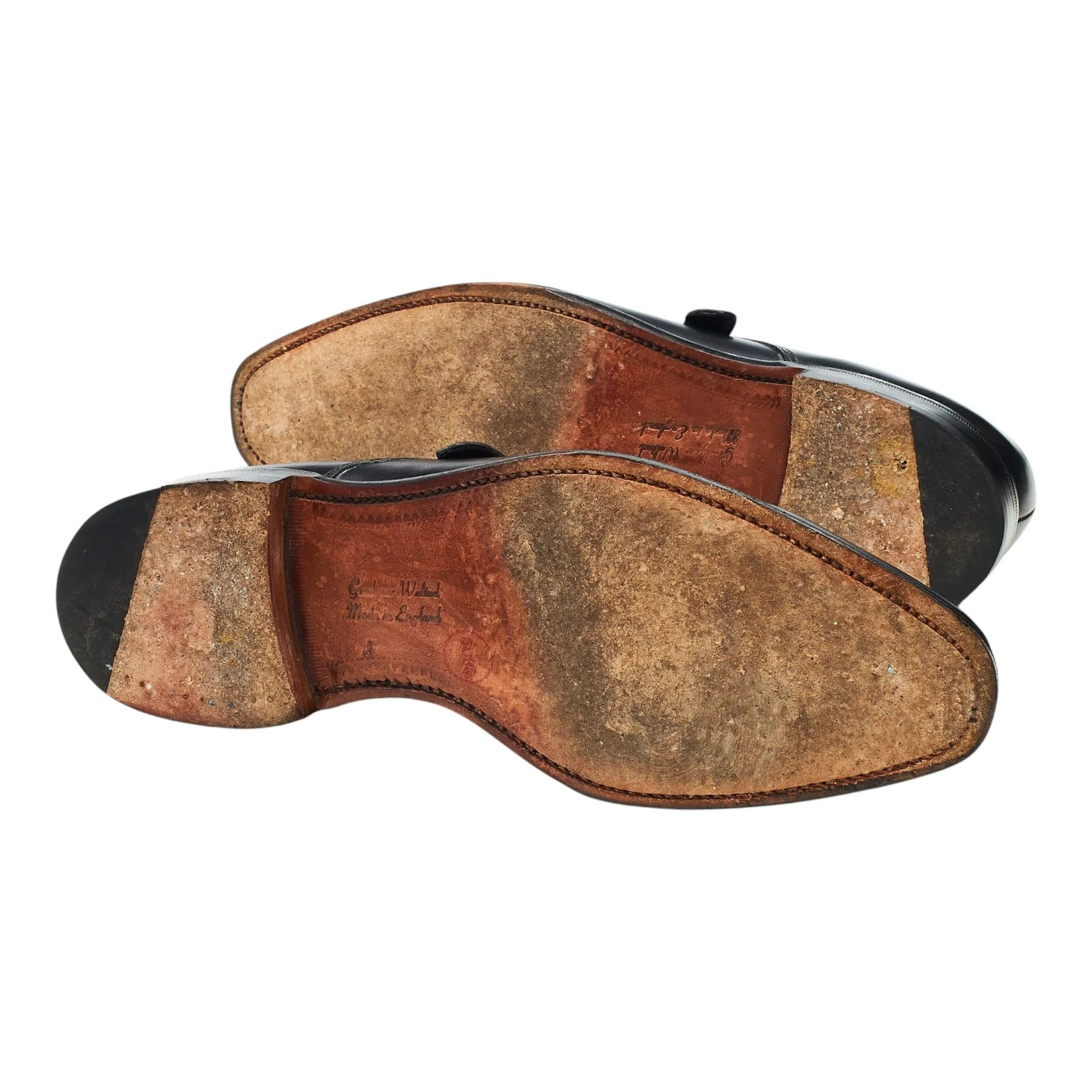 1880 'Medway' Black Leather Monk Strap UK 7.5 F - Image 5