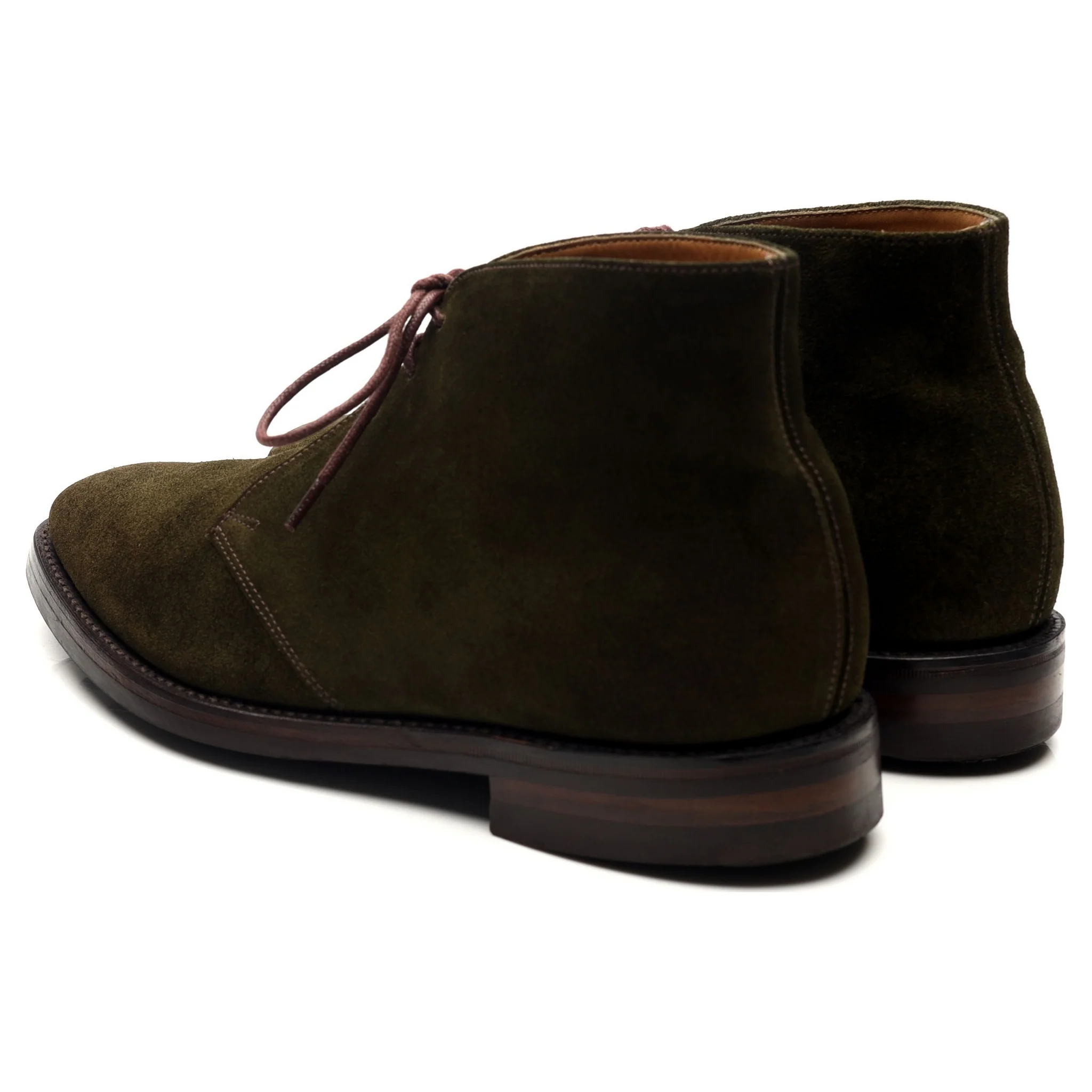 1880 'Pimlico' Dark Green Suede Chukka Boots UK 7.5 F - Image 3
