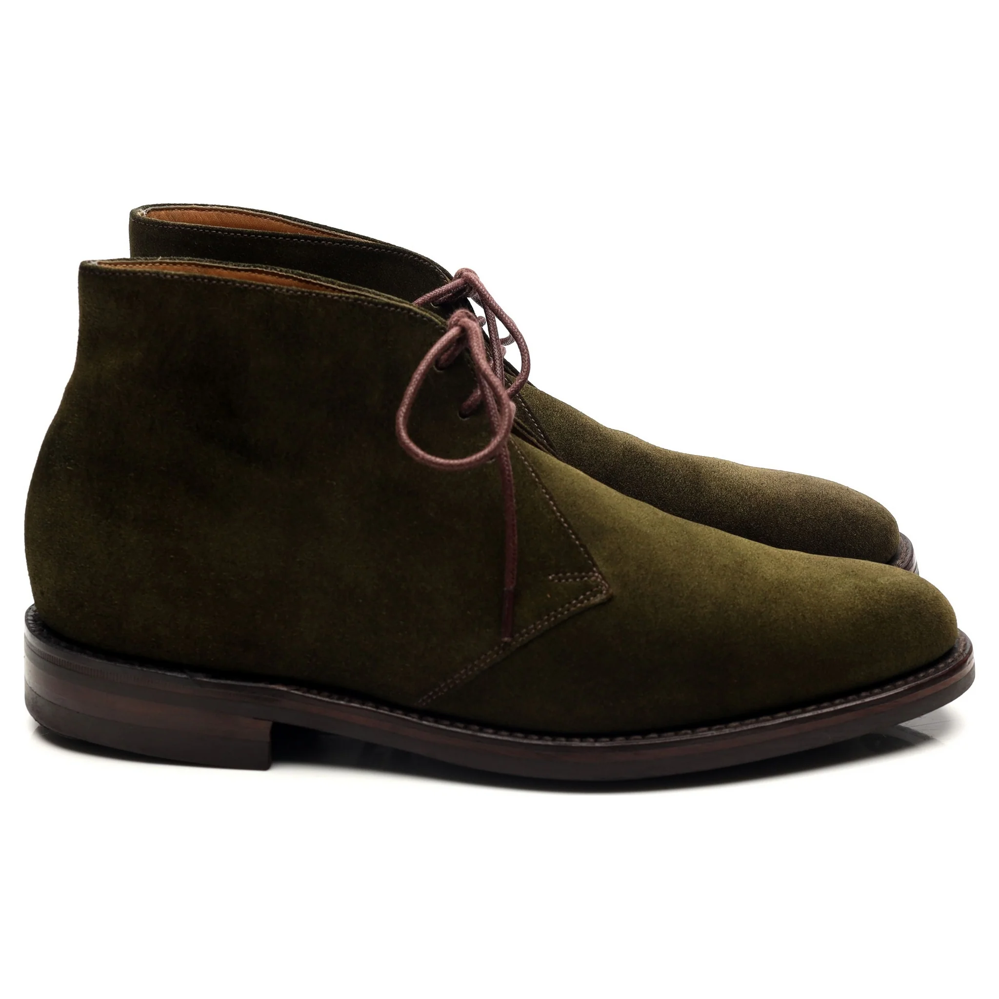 1880 'Pimlico' Dark Green Suede Chukka Boots UK 7.5 F - Image 6