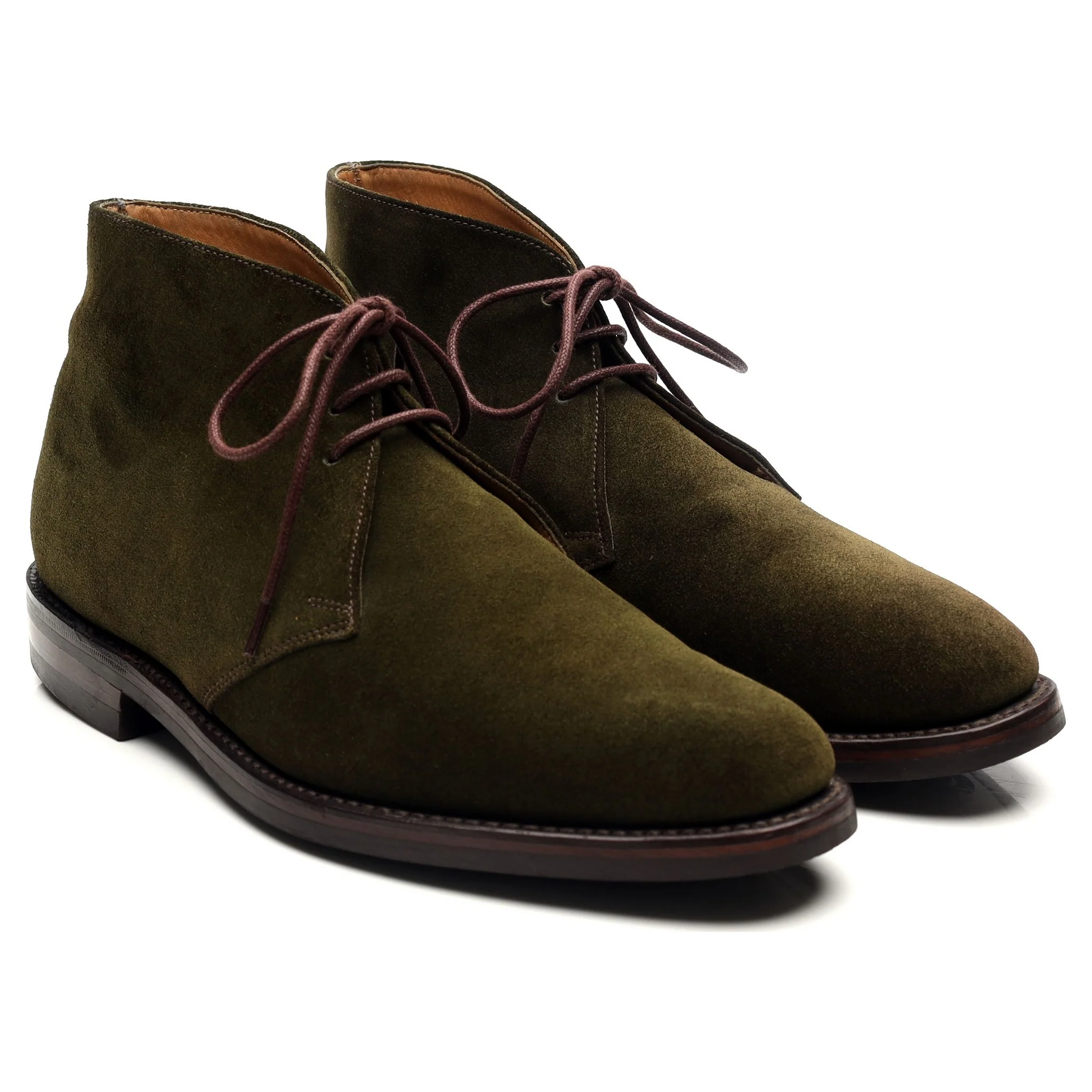 1880 'Pimlico' Dark Green Suede Chukka Boots UK 7.5 F - Image 7