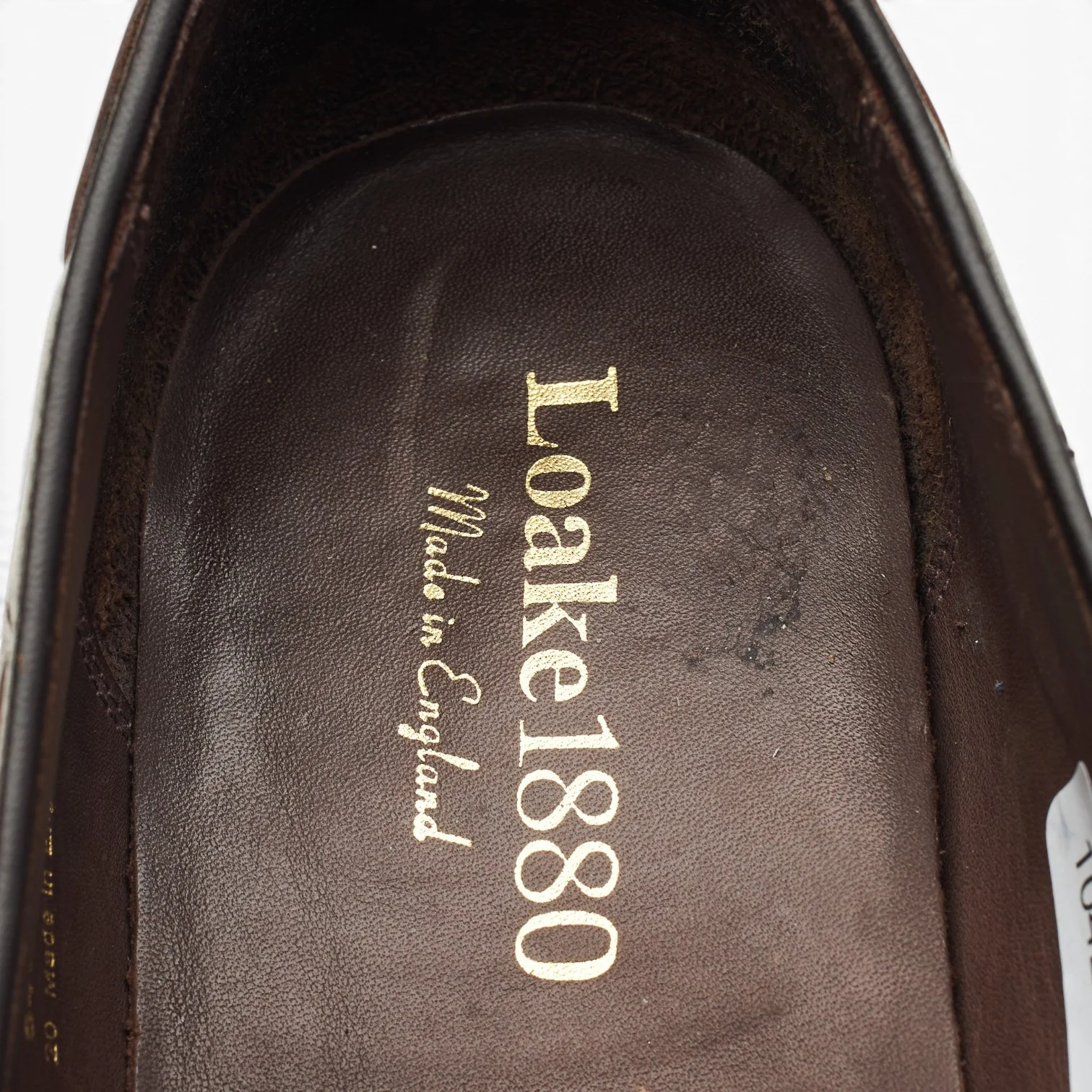 1880 'Russell' Dark Brown Leather Tassel Loafers UK 8 F - Image 6