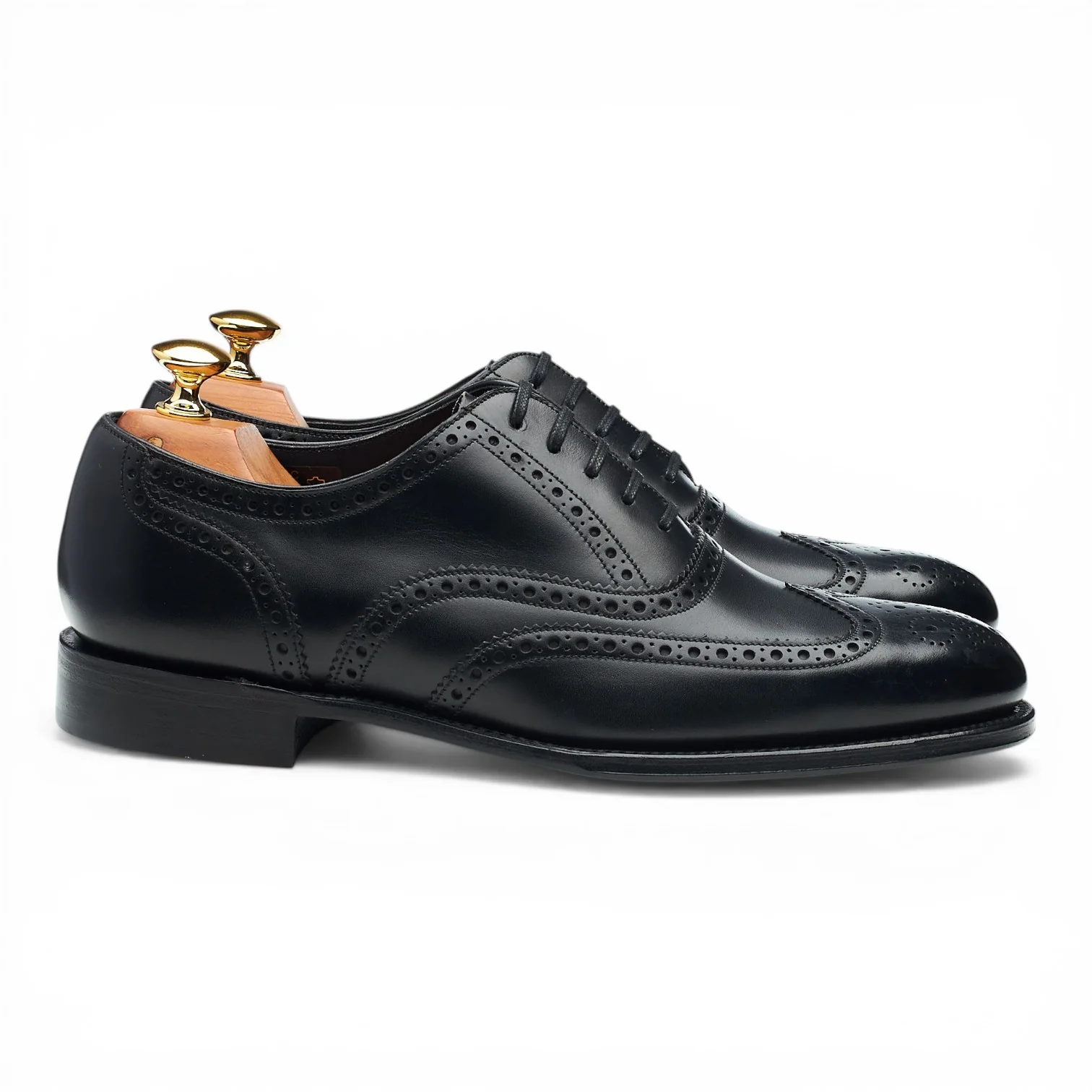 1880 'Torrington' Black Leather Oxford Brogues UK 6 F