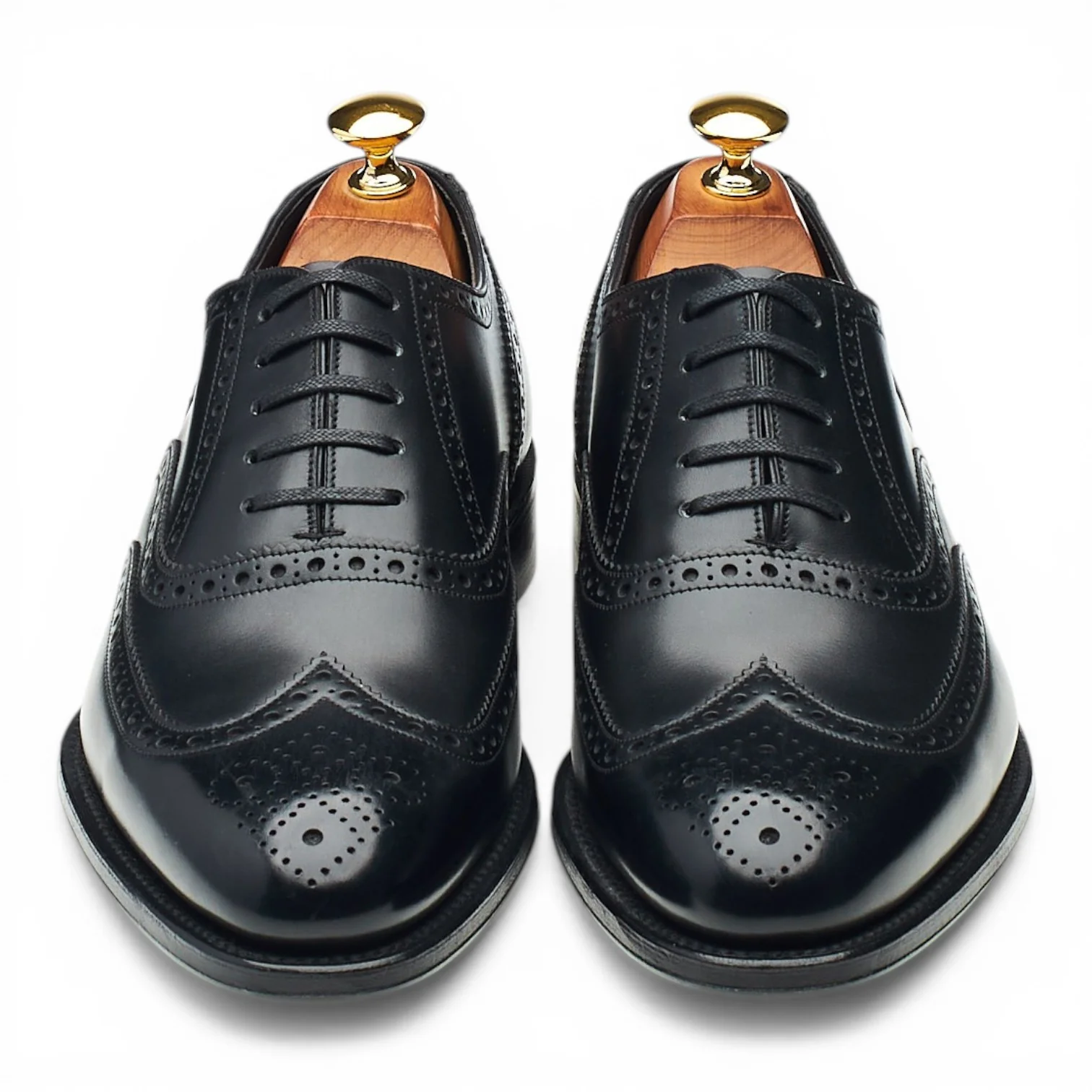 1880 'Torrington' Black Leather Oxford Brogues UK 6 F - Image 2