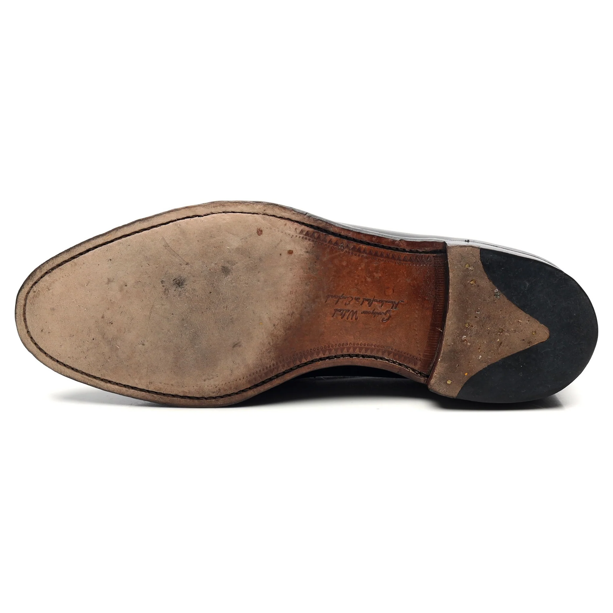 1880 'Whitehall' Black Leather Loafers UK 9 F - Image 10