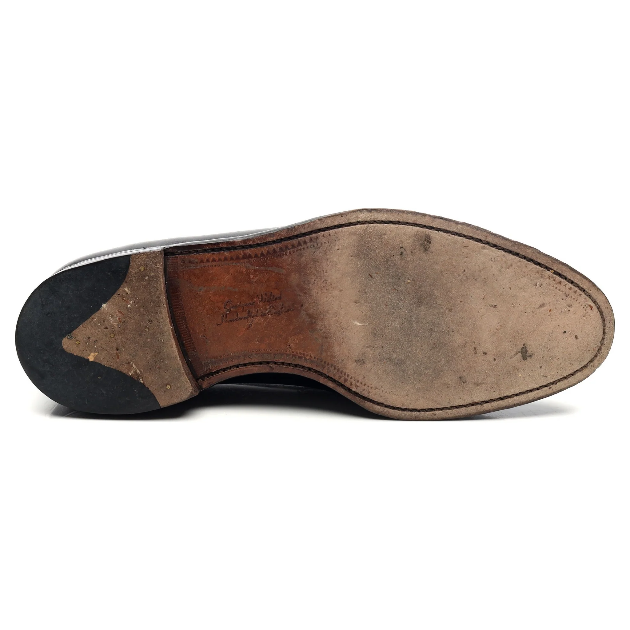 1880 'Whitehall' Black Leather Loafers UK 9 F - Image 11