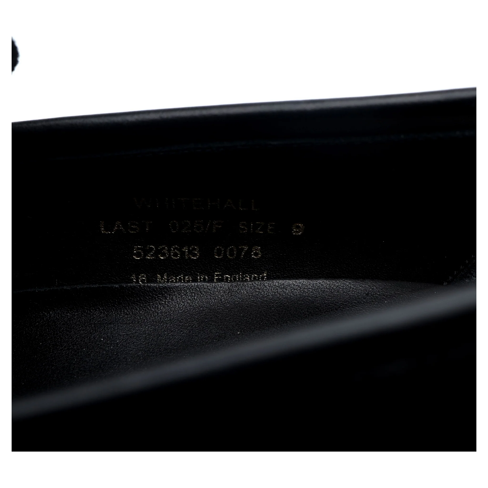 1880 'Whitehall' Black Leather Loafers UK 9 F - Image 13