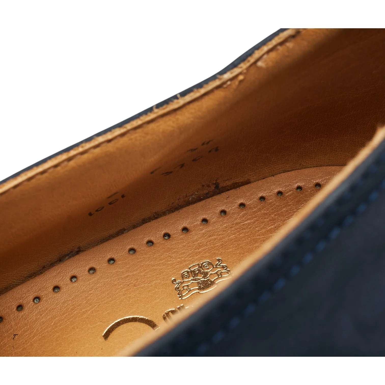 2000 Navy Blue Nubuck Leather Monk Strap UK 8 F - Image 7