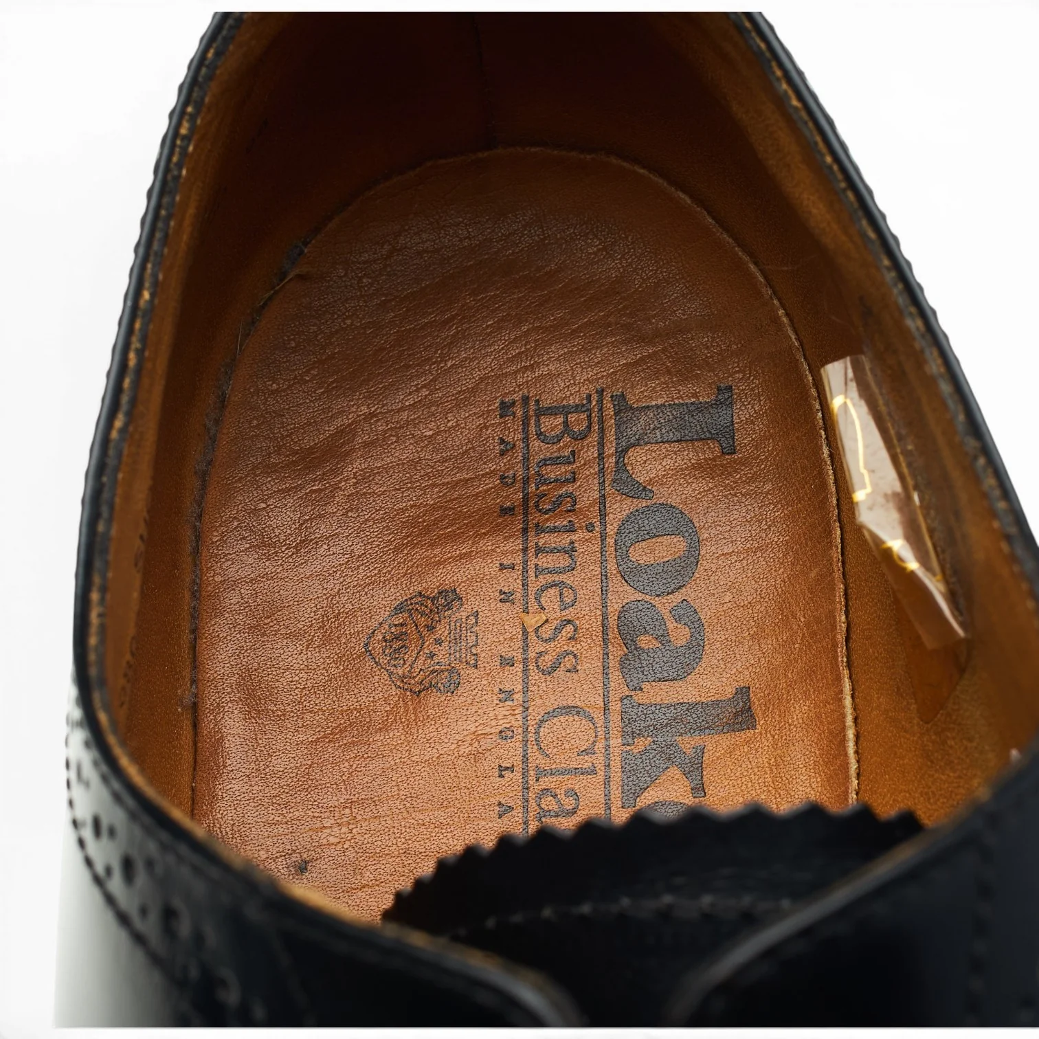 '201B' Black Leather Oxford Brogues UK 8 - Image 6