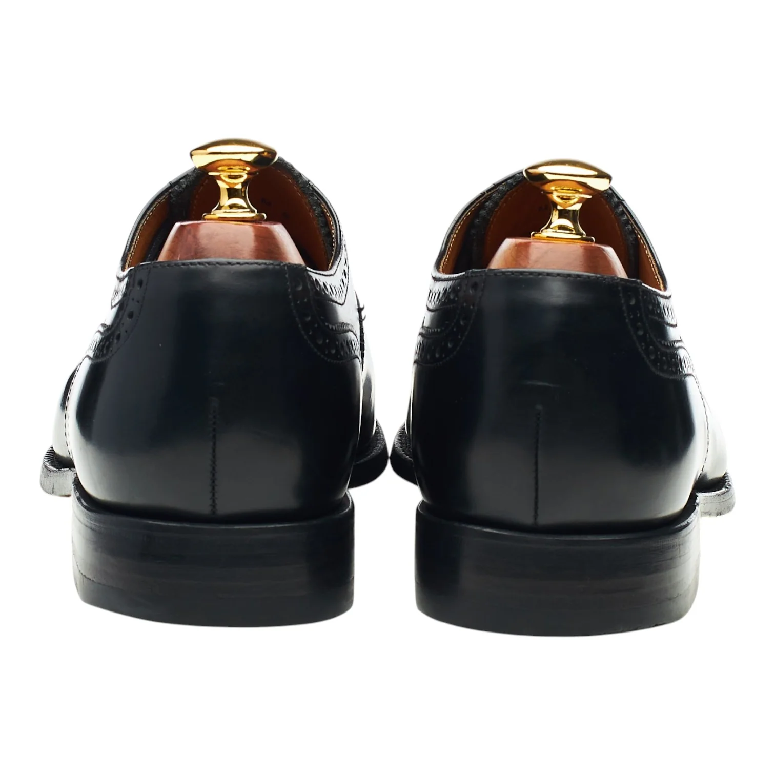 '201B' Black Leather Oxford Brogues UK 9 F - Image 4