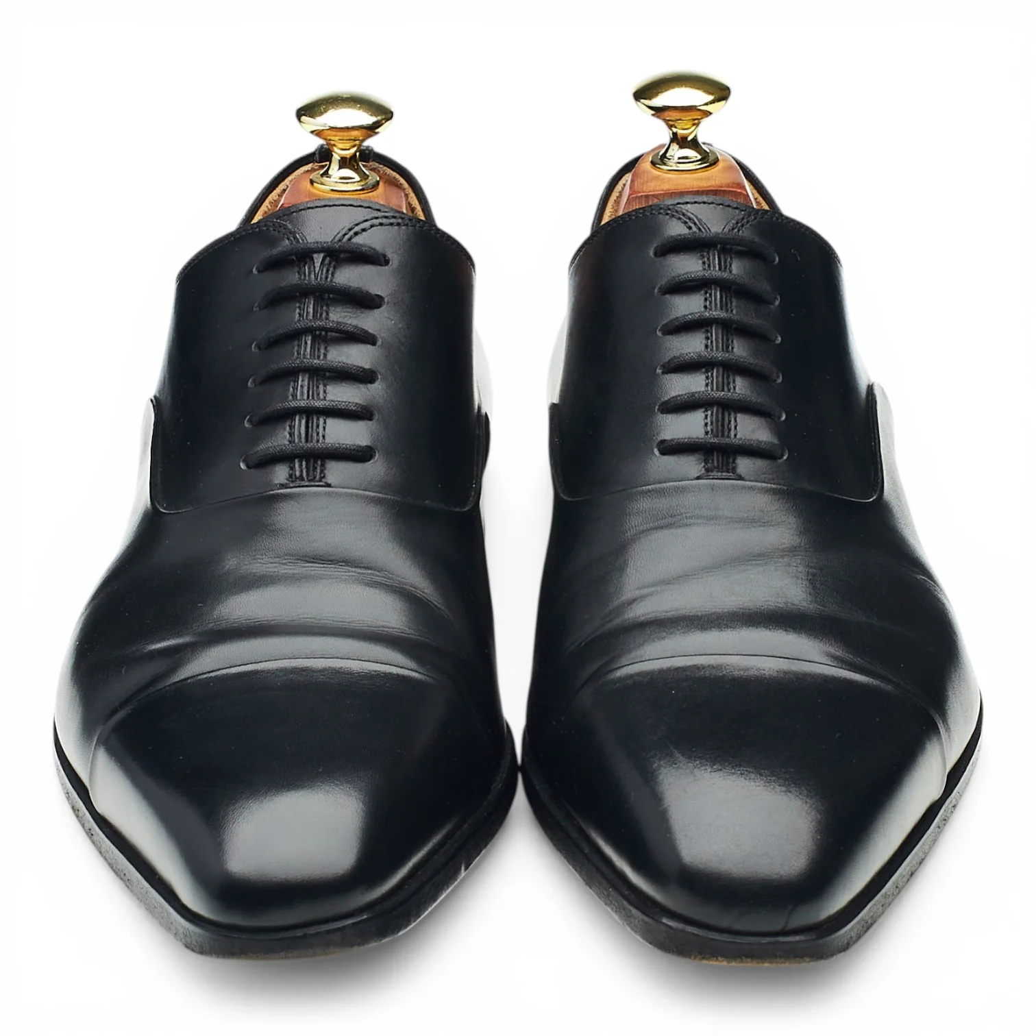 '23807' Black Leather Oxford UK 6 EU 40 - Image 2