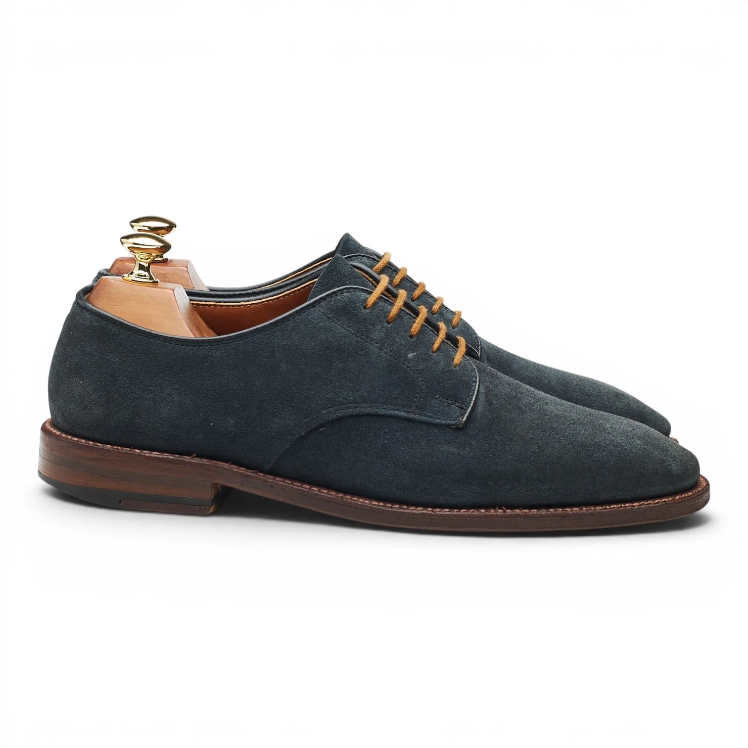 '29143' Navy Blue Suede Derby UK 7.5 US 8.5 D