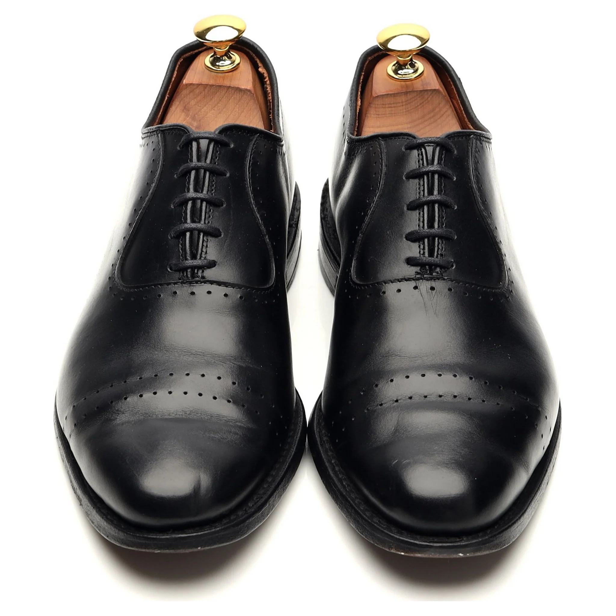 'Vernon' Black Leather Wholecut Oxford UK 7 US 8 D - Image 2