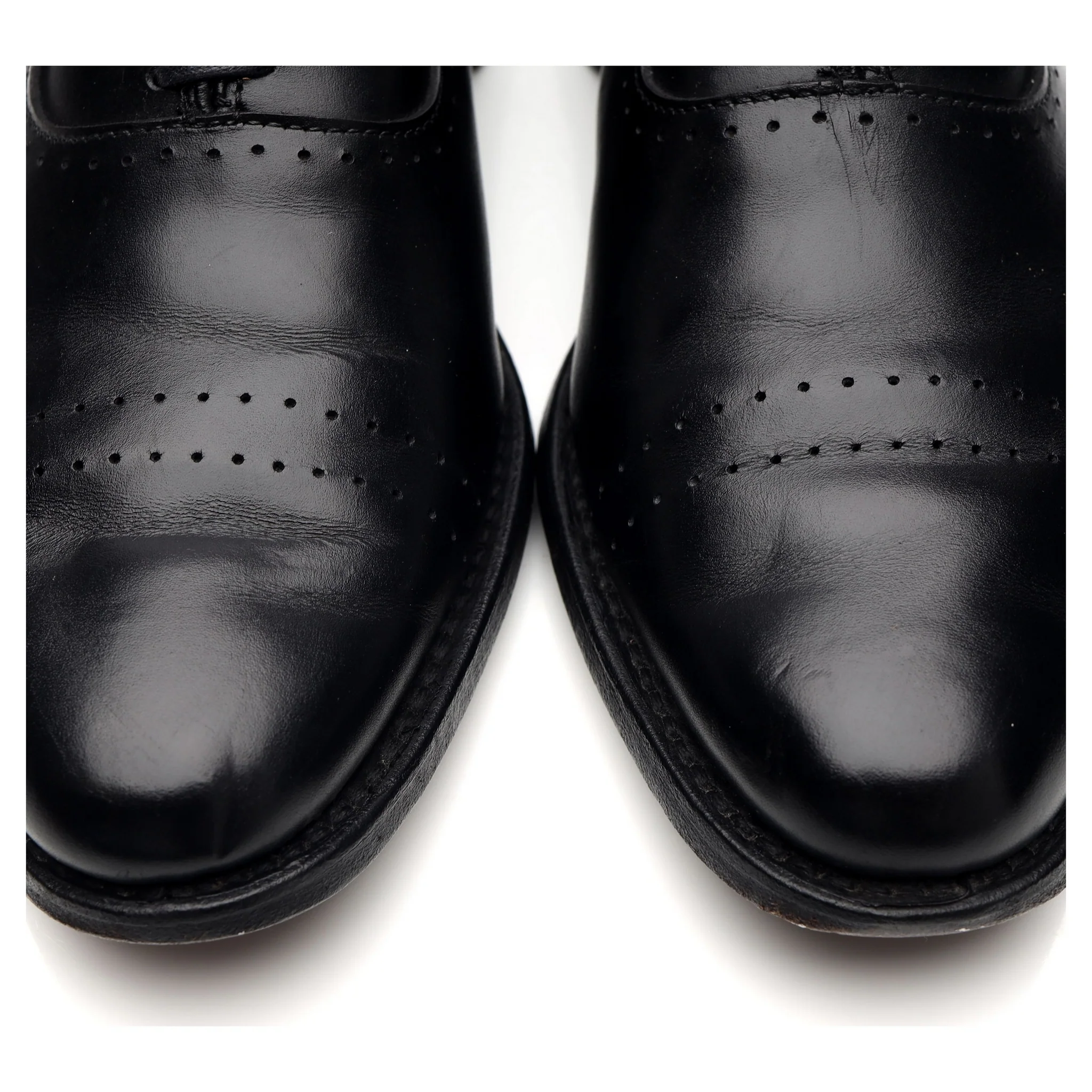 'Vernon' Black Leather Wholecut Oxford UK 7 US 8 D - Image 4
