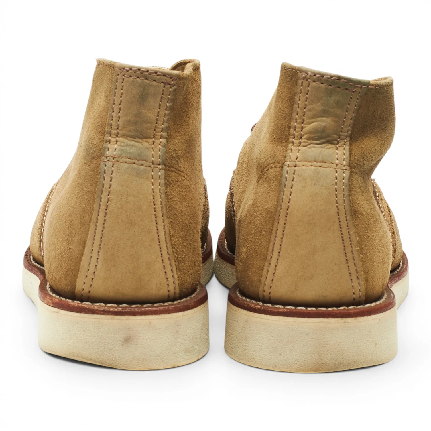 '3149' Beige Suede Chukka Boots UK 8 US 9 - Image 4