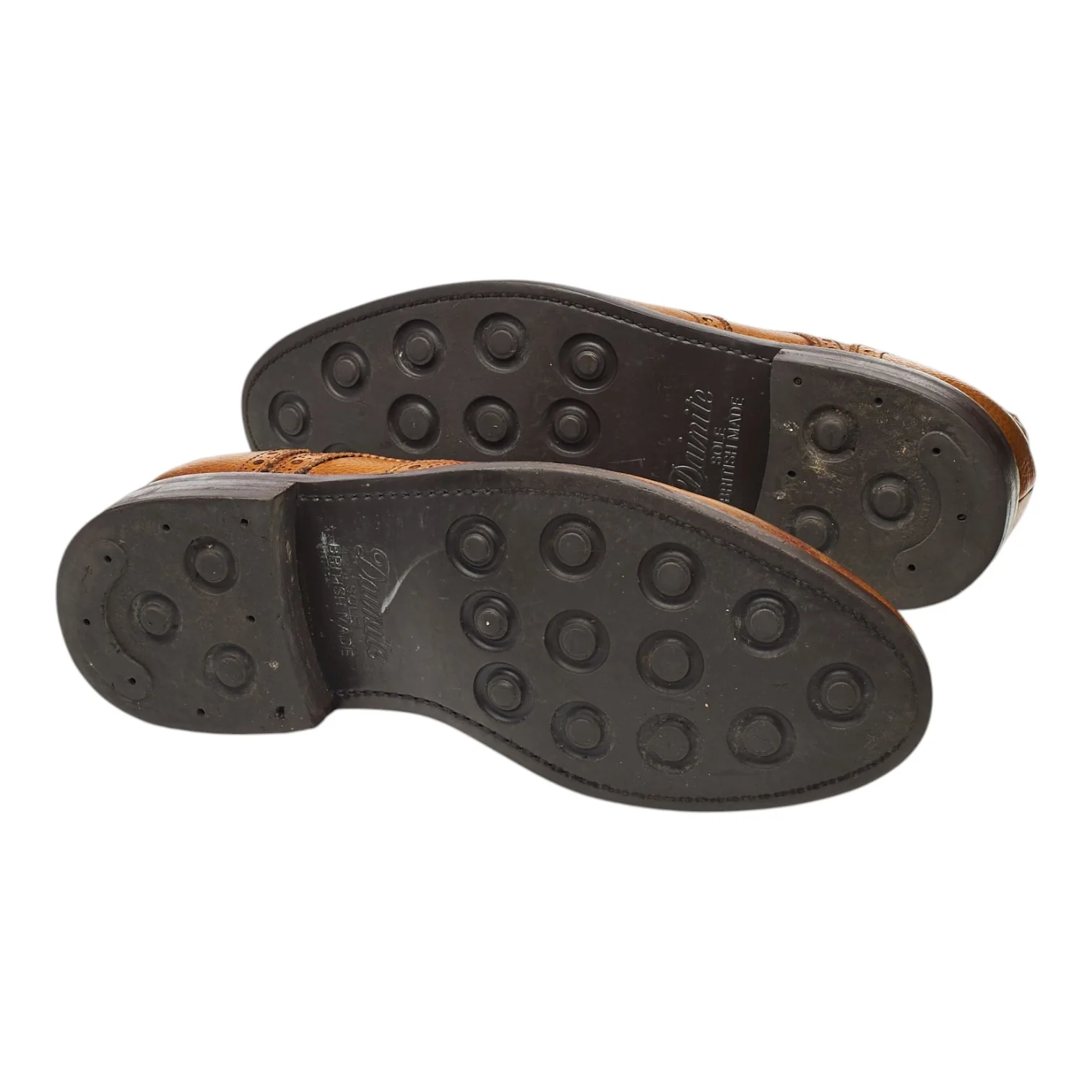 '4170' Tan Brown Grain Leather Derby Brogues UK 8 - Image 5