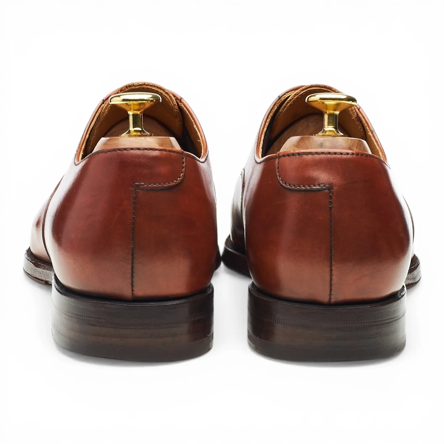 '4473' Tan Brown Leather Oxford UK 8.5 - Image 4
