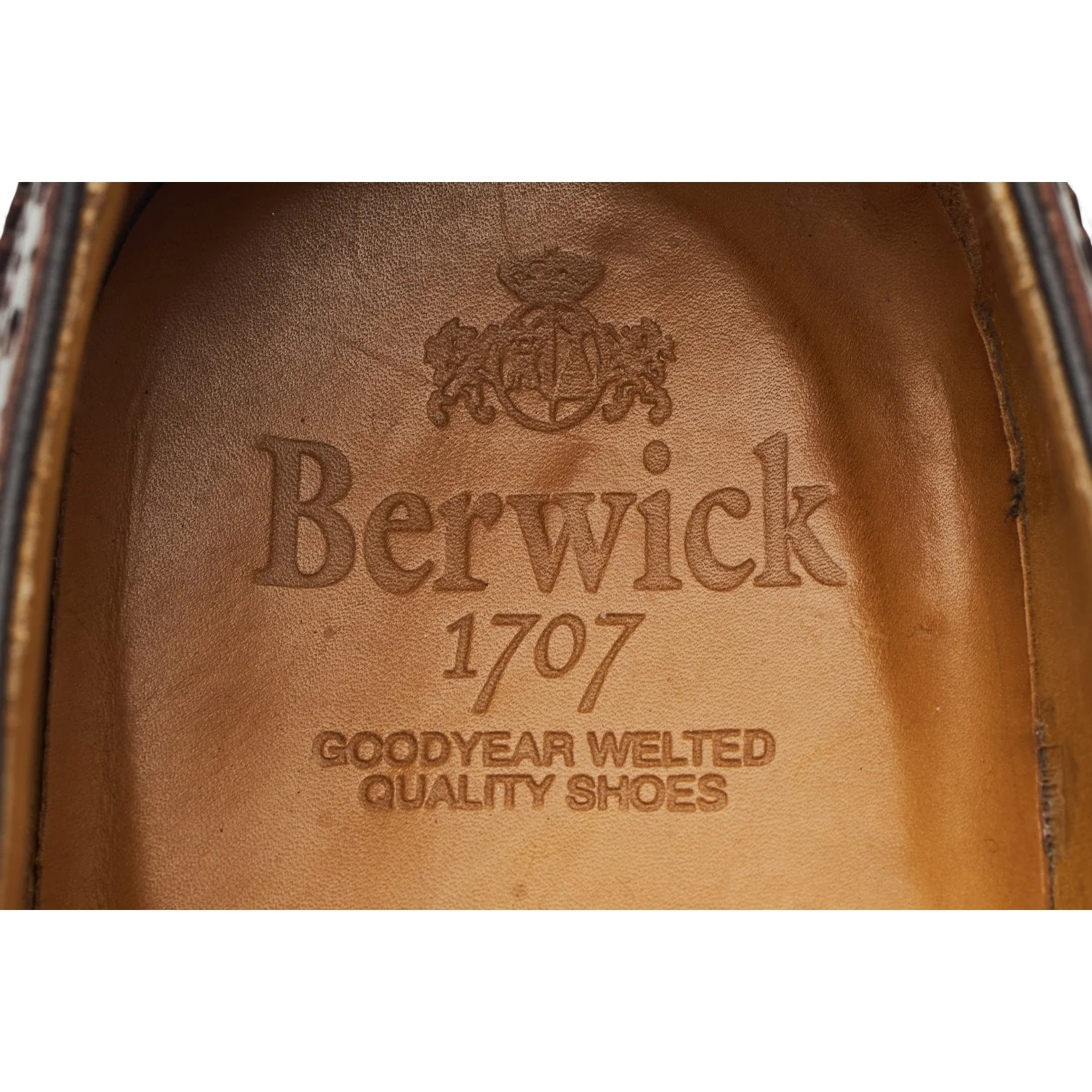 '4475' Dark Brown Leather Oxford Brogues UK 9 - Image 6