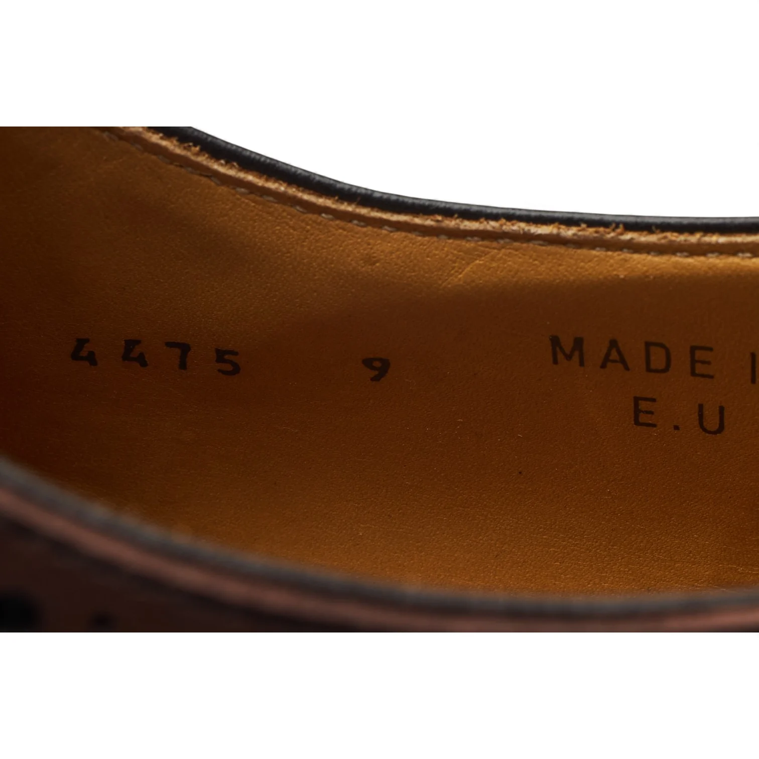 '4475' Dark Brown Leather Oxford Brogues UK 9 - Image 7
