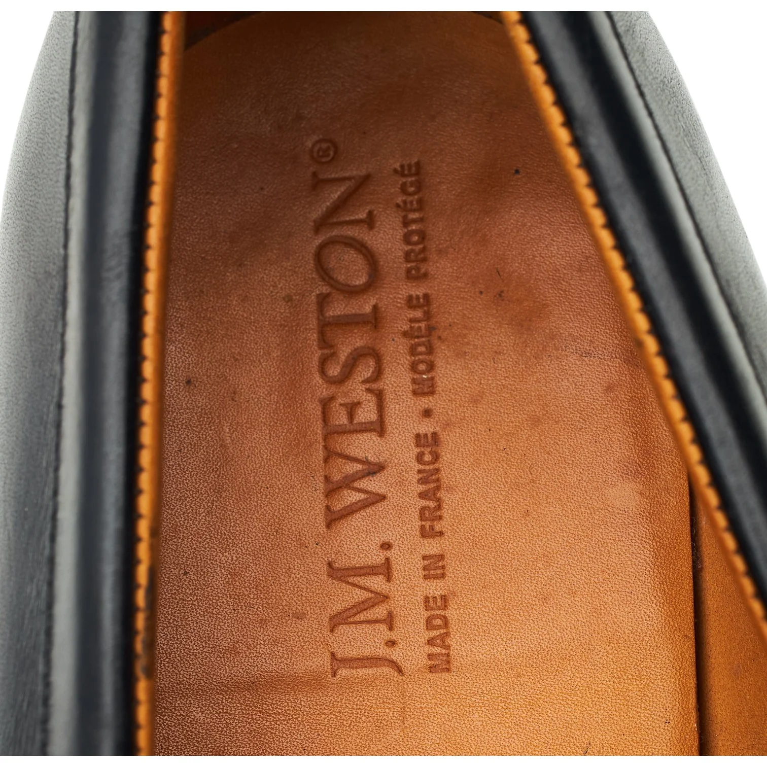 '472' Black Leather Loafers 10 D UK 10.5 - Image 6