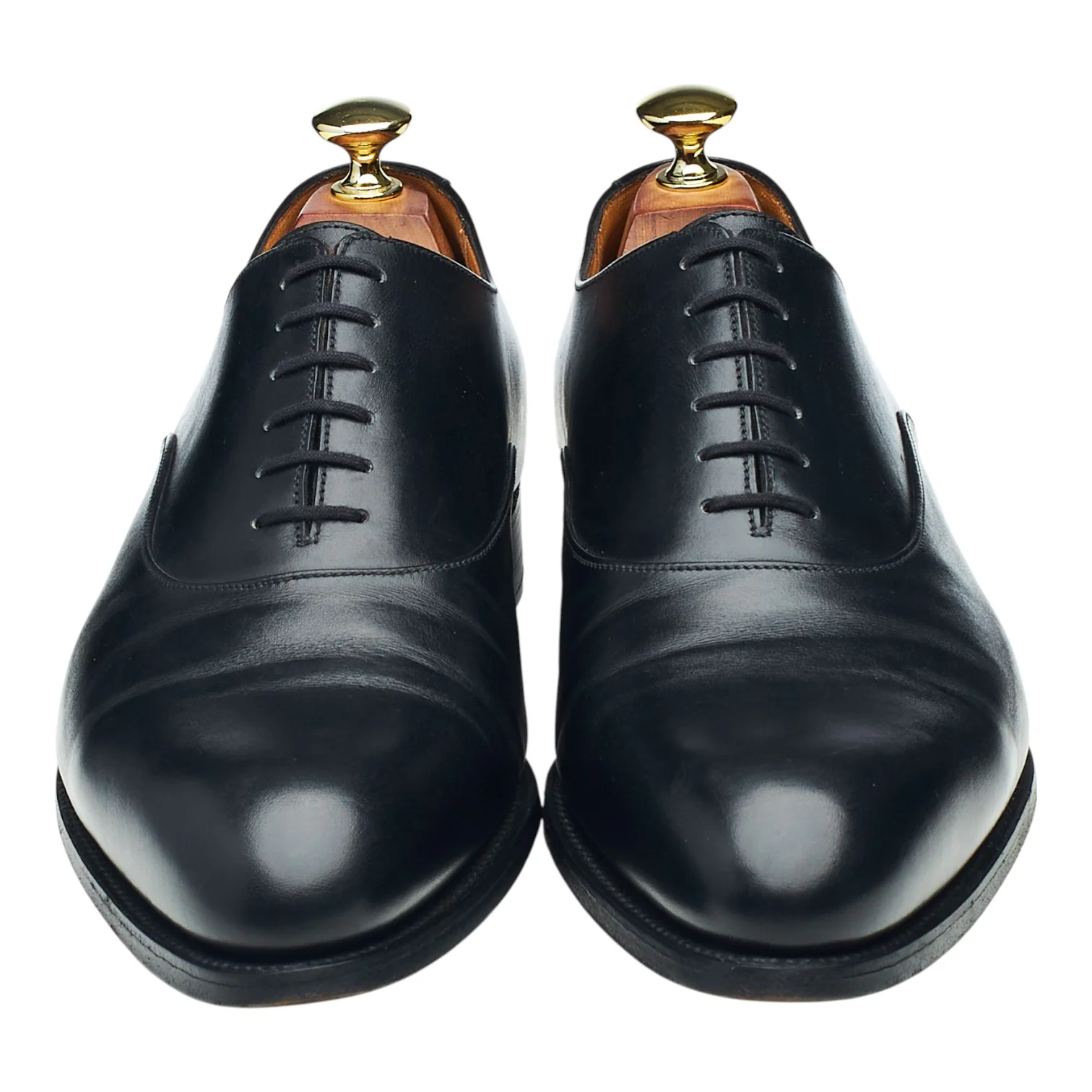 '486' Black Leather Oxford 8 D UK 8.5 - Image 2