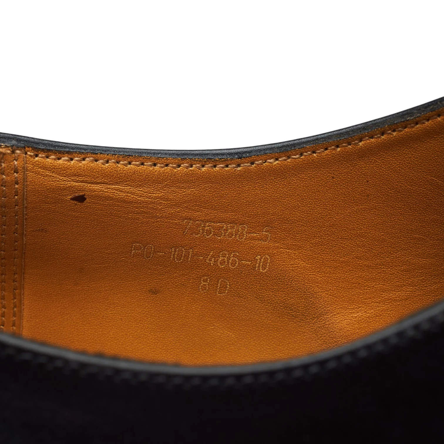 '486' Black Leather Oxford 8 D UK 8.5 - Image 7