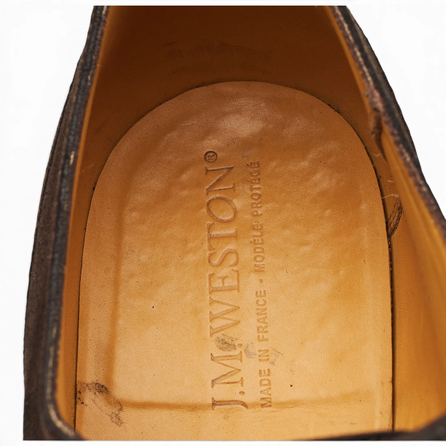 '515' Dark Brown Suede Oxford 10 D UK 10.5 - Image 6