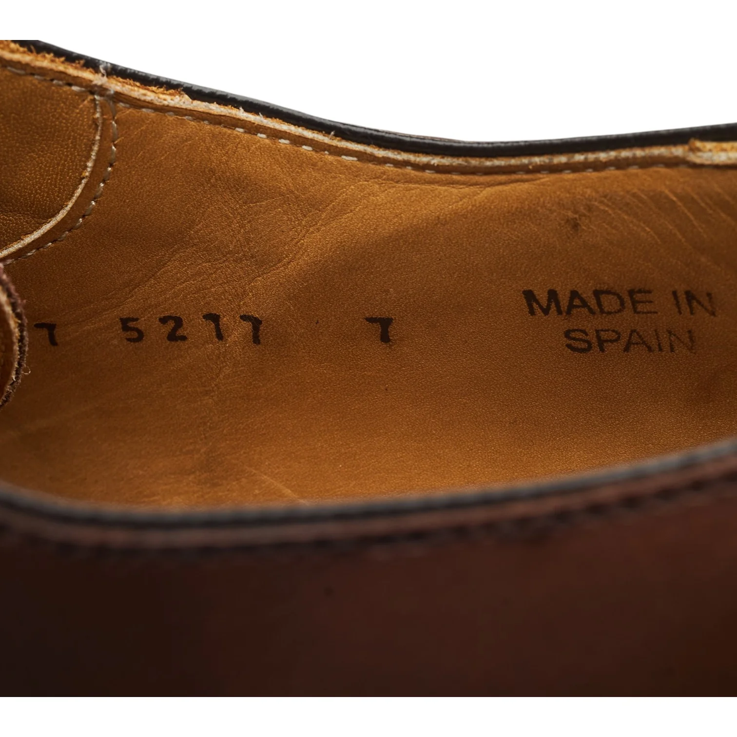 '5217' Dark Brown Leather Oxford UK 7 - Image 7