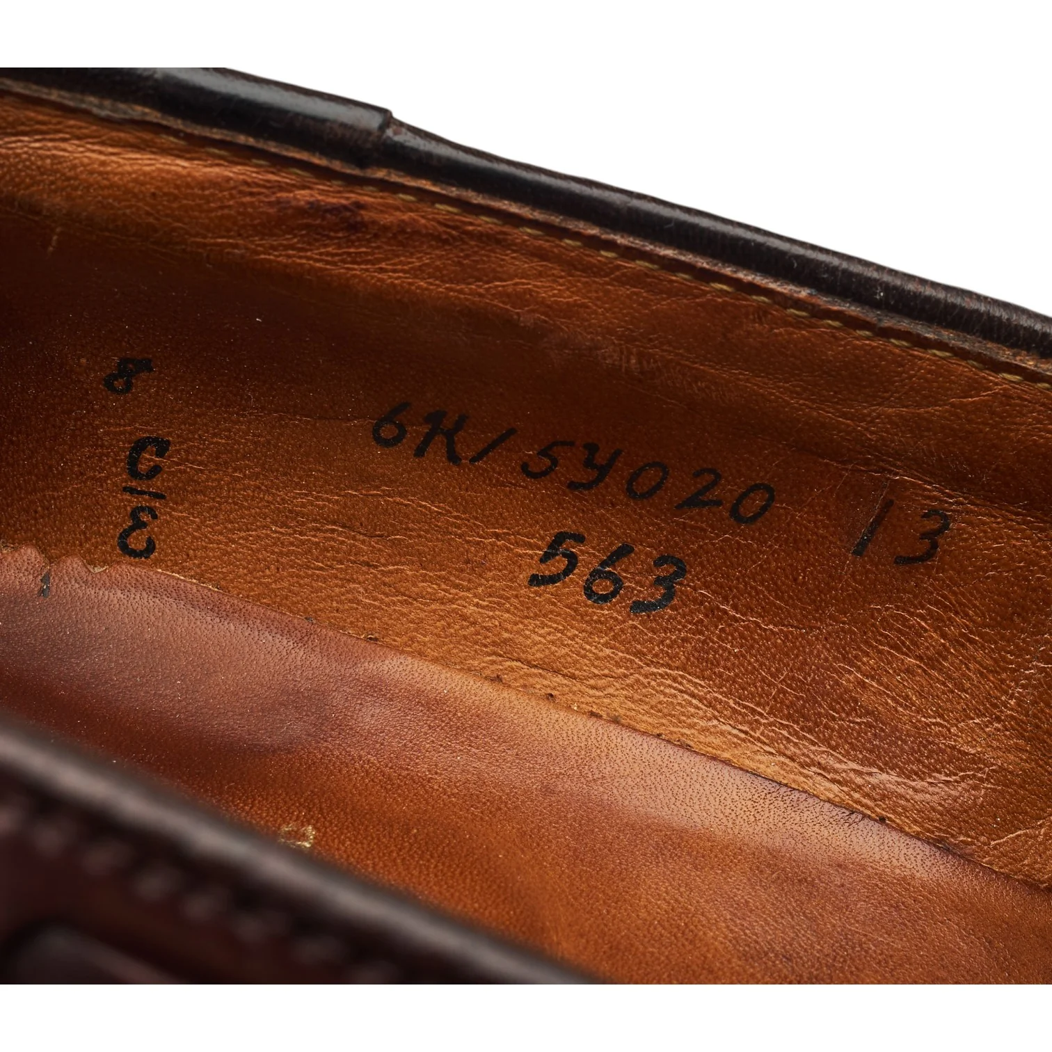 '563' Burgundy Cordovan Leather Tassel Loafers UK 7 US 8 E - Image 7