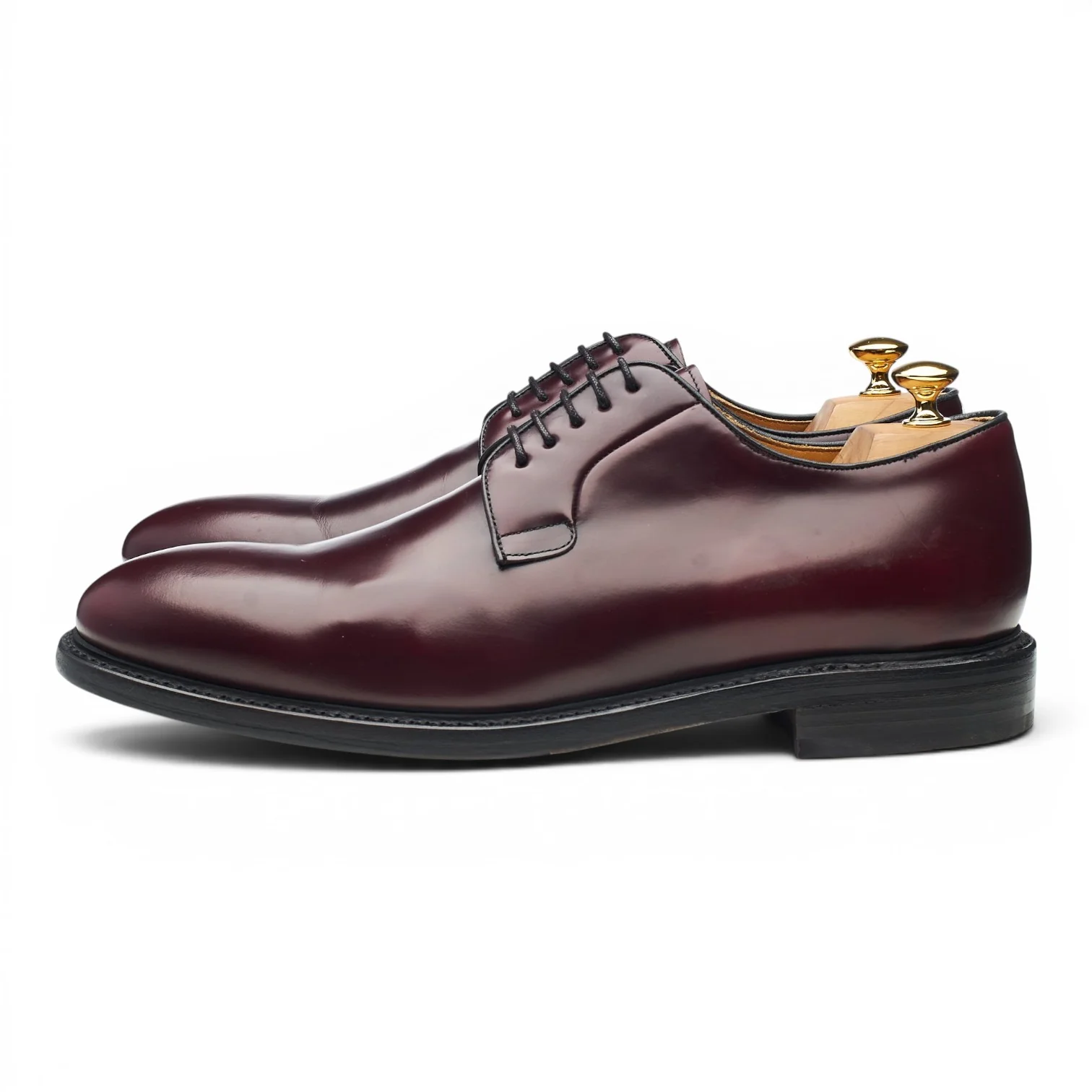 '5768' Burgundy Leather Derby UK 11 - Image 3
