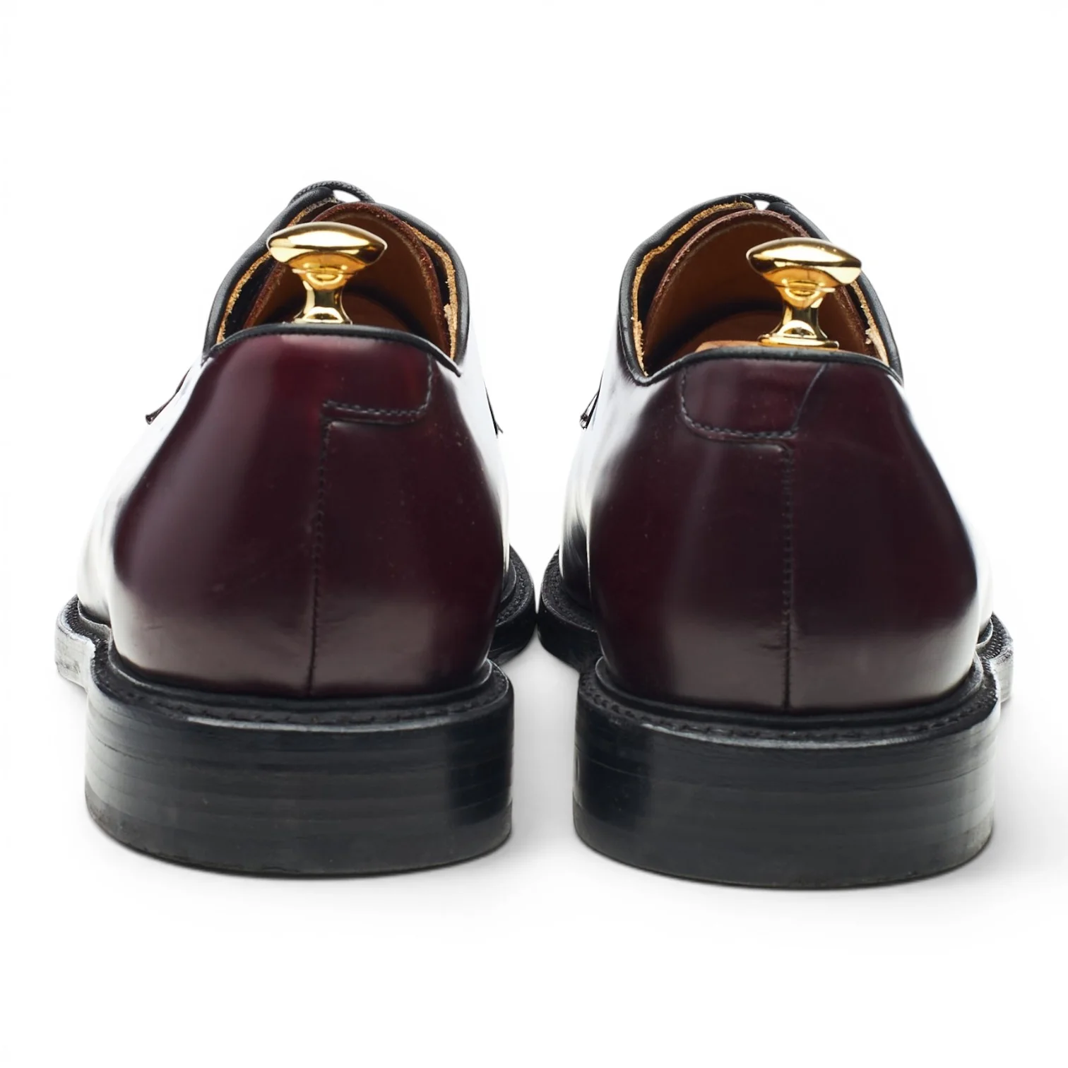'5768' Burgundy Leather Derby UK 11 - Image 4
