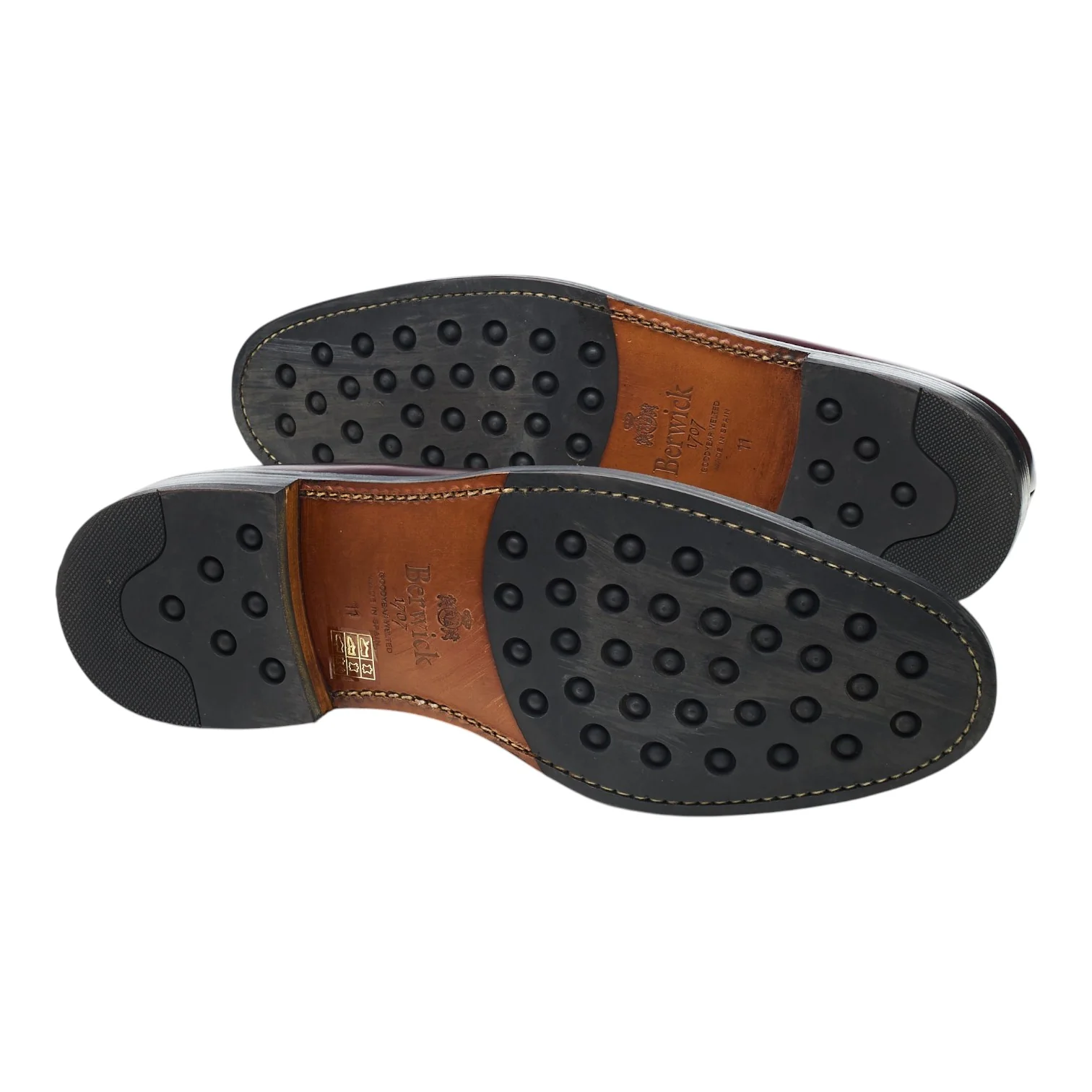 '5768' Burgundy Leather Derby UK 11 - Image 5