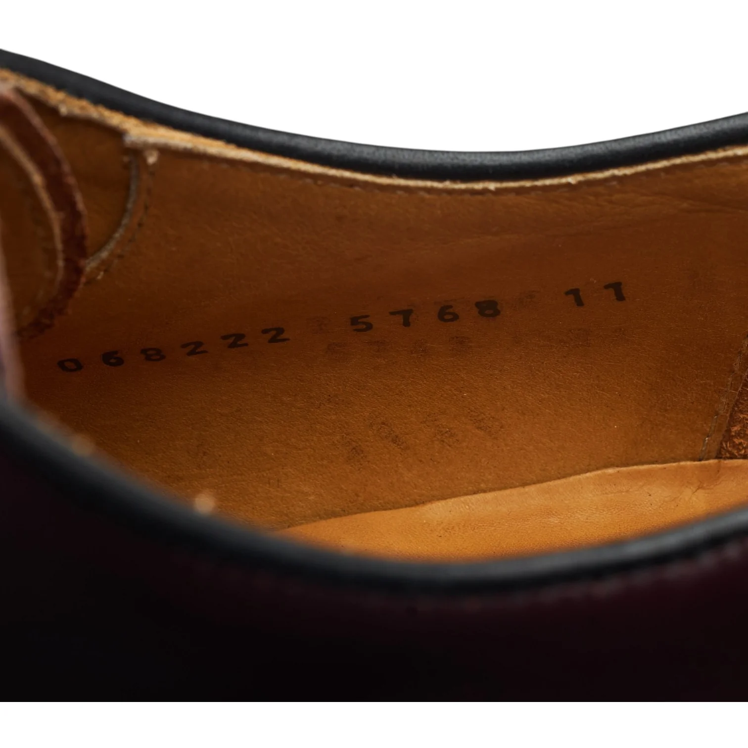 '5768' Burgundy Leather Derby UK 11 - Image 7
