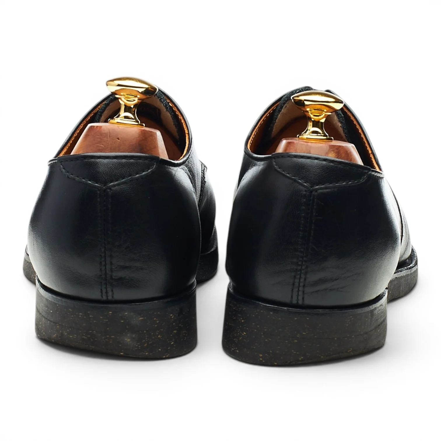 'Lot 6290' Black Leather Apron Derby UK 10.5 - Image 5